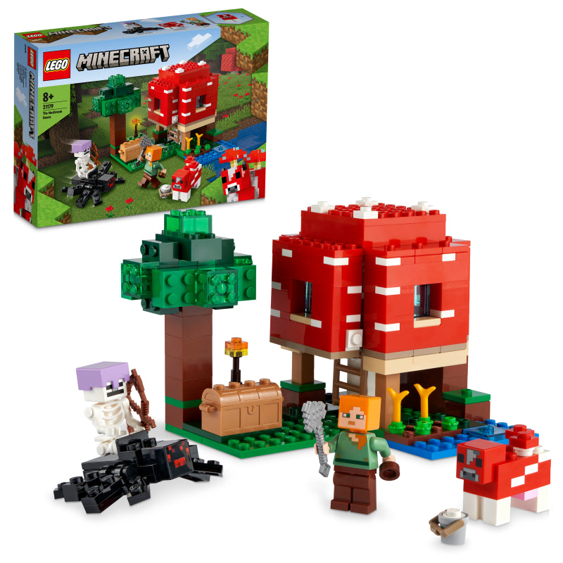 LEGO 21179 MINECRAFT THE MUSHROOM HOUSE