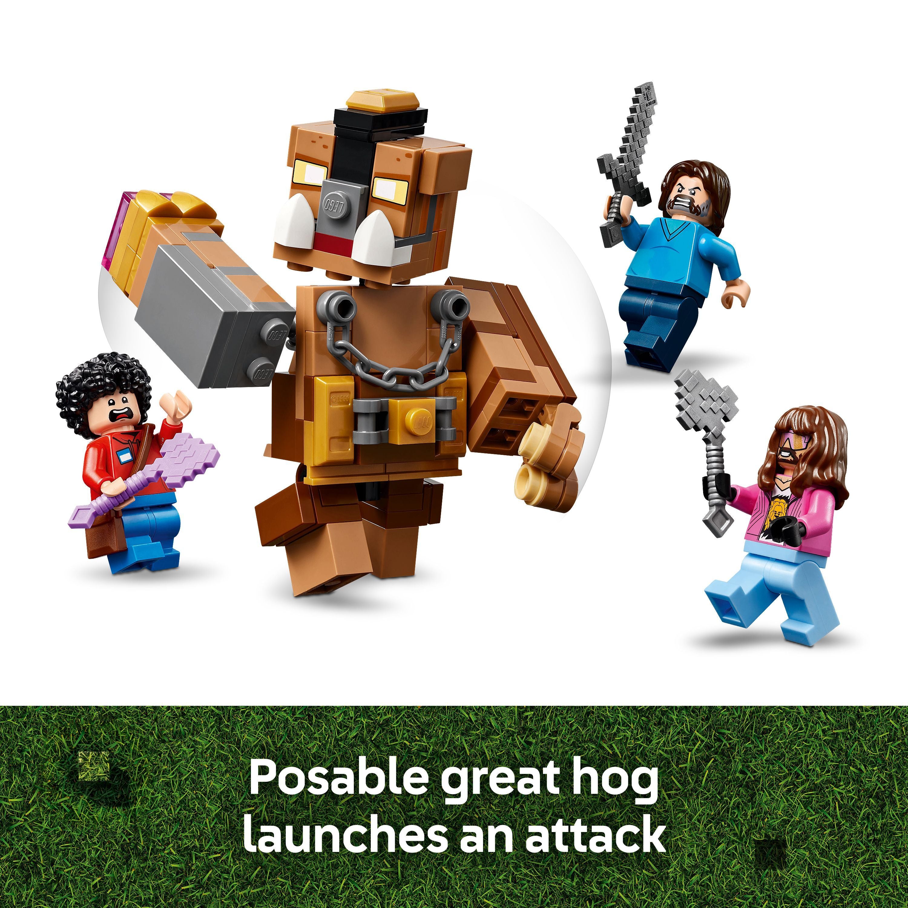 Lego Key Rings Minecraft LEGO 21272 Minecraft Woodland Mansion Fighting Ring – Toyworld Australia