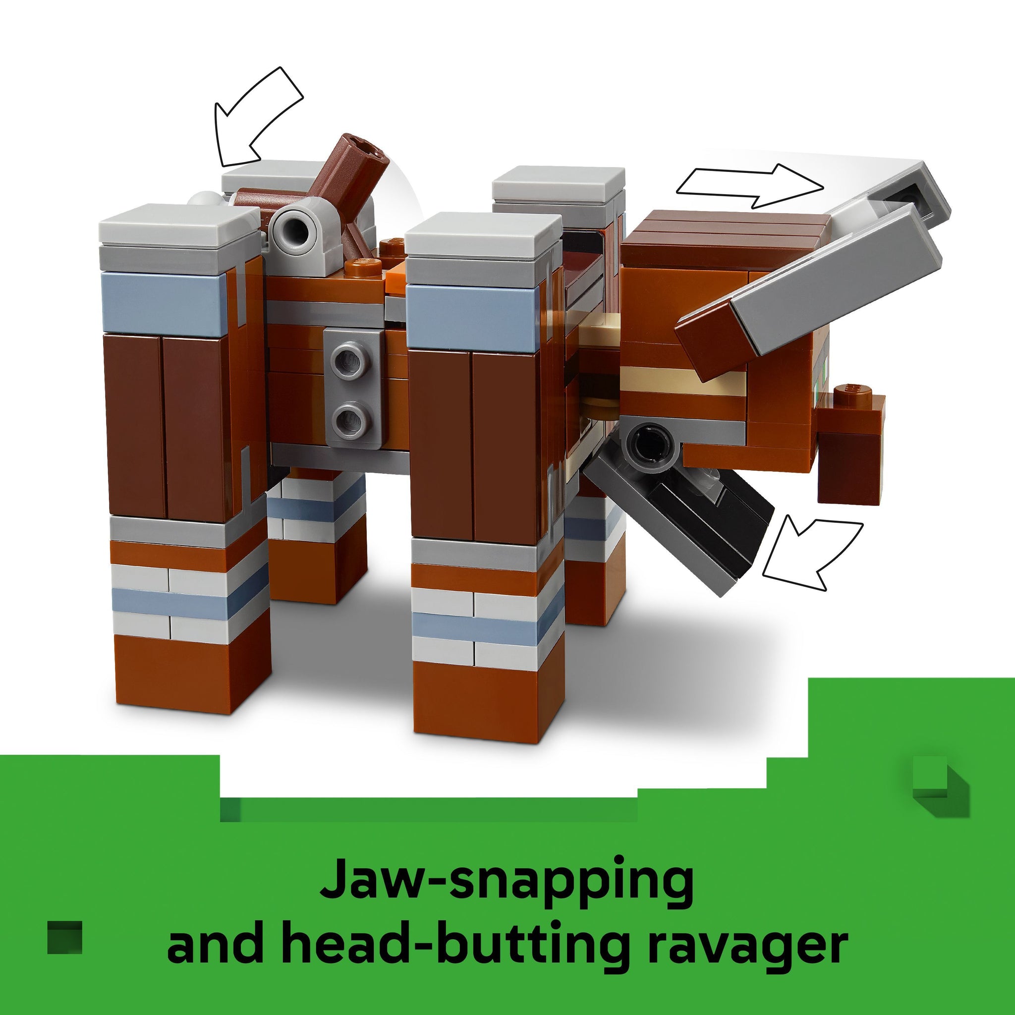 Minecraft Raveger Toy LEGO 21278 Minecraft The Pillager Outpost and Ravager – Toyworld Australia
