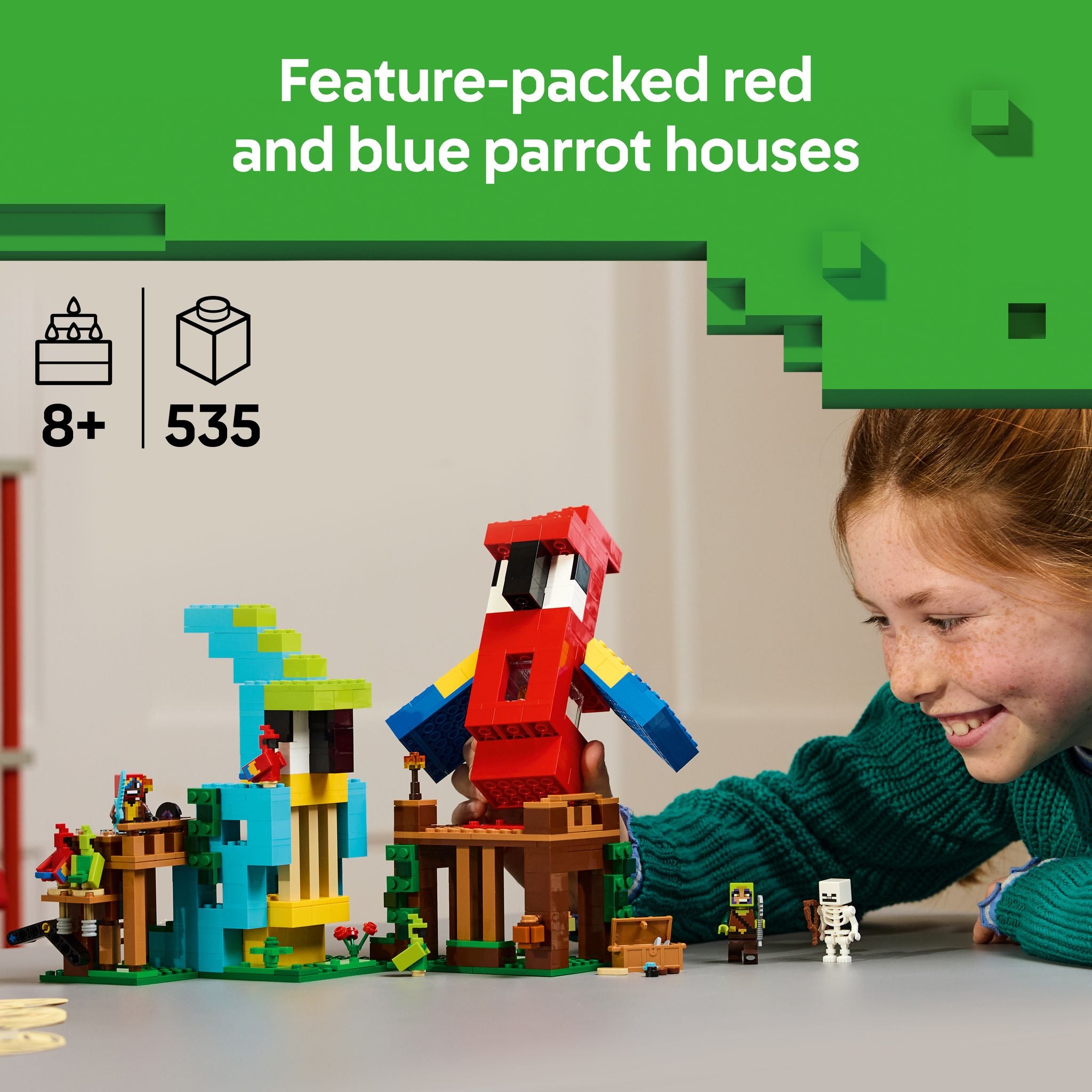 LEGO 21282 Minecraft The Parrot Houses