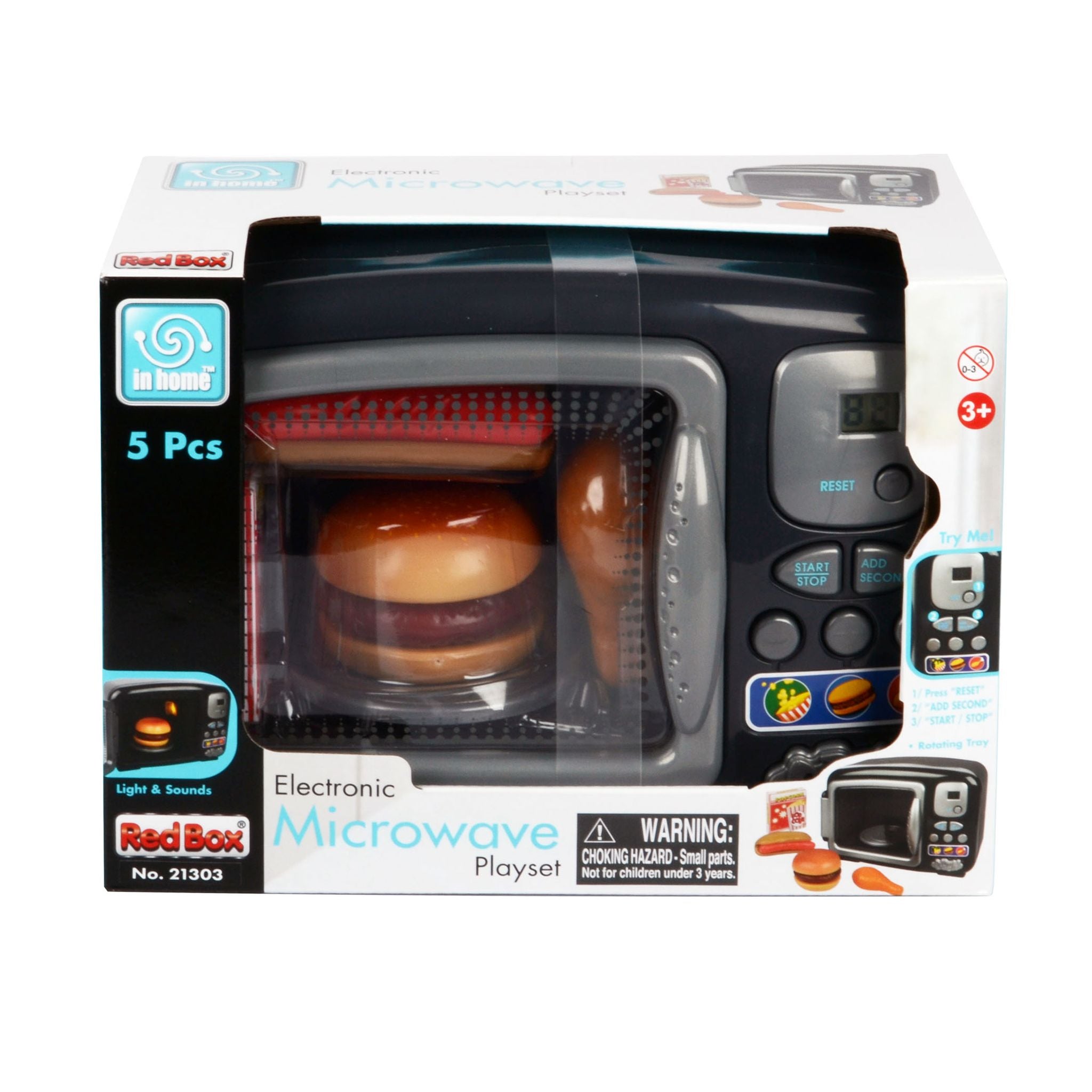 Red Box In Home Electronic Microwave Playset