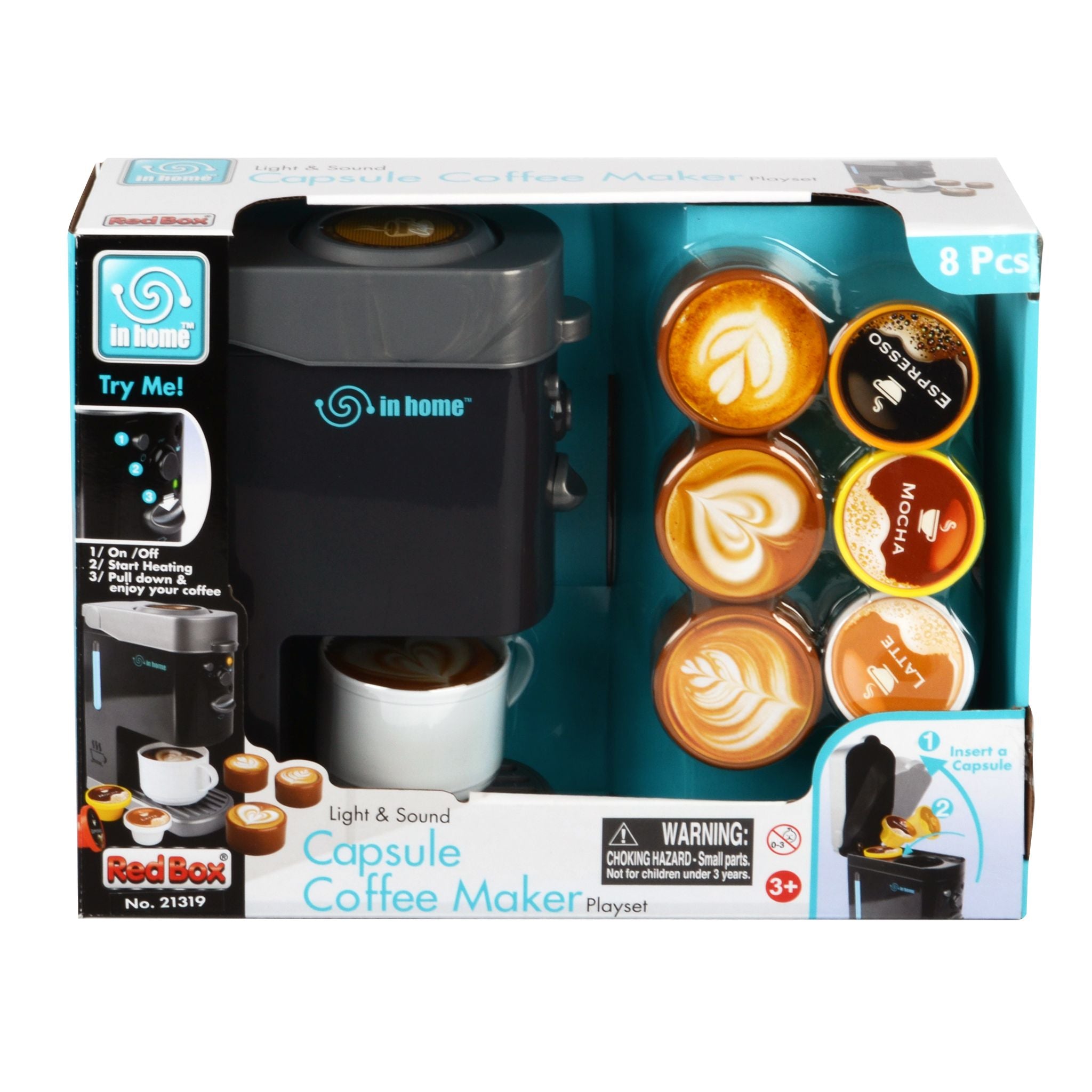 Red Box In Home Electronic Capsule Coffee Maker Playset