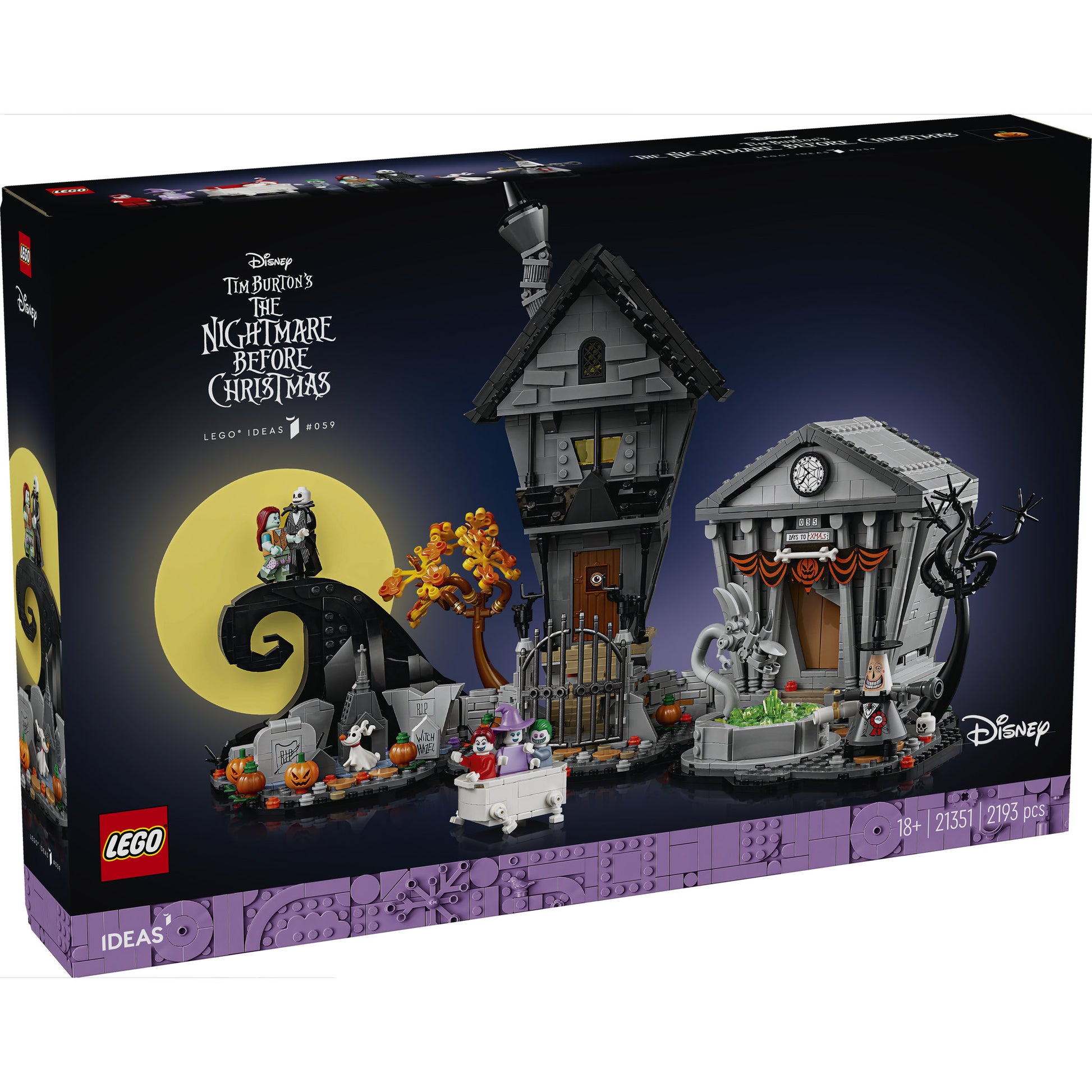 LEGO 21351 Disney Tim Burton's  The Nightmare Before Christmas - Toyworld Australia