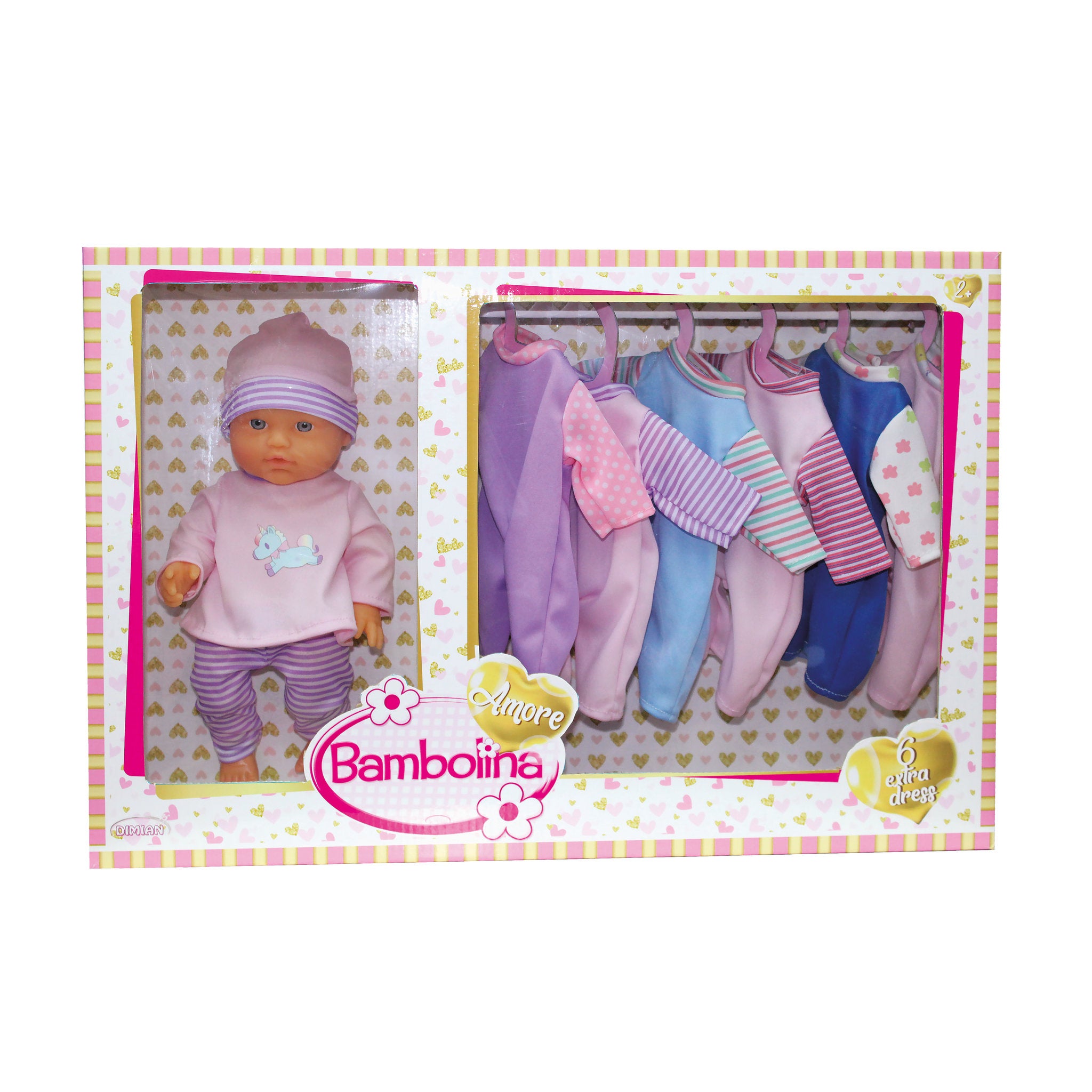 Bambolina 30cm Doll With Outfits Set