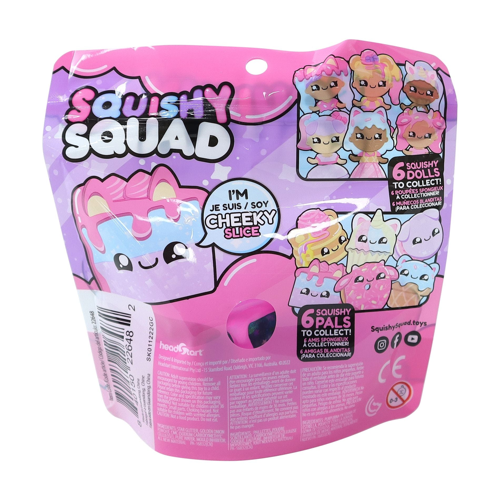 Squishy Squad Cake Cheeky Slice
