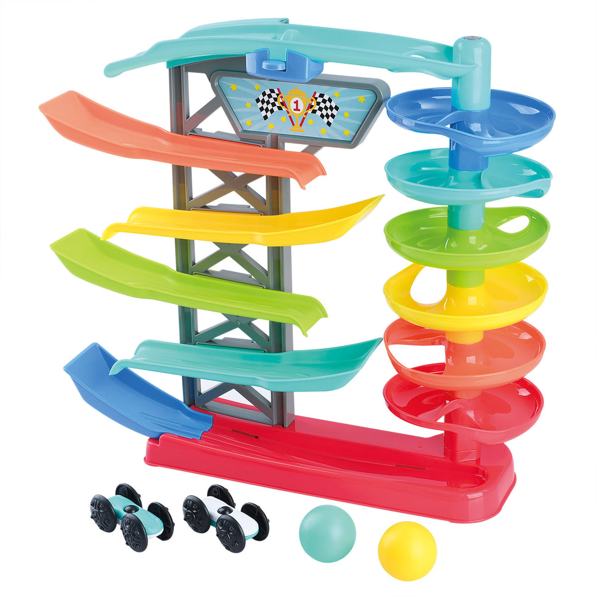 Playgo Busy Race & Drop Tower Activity Toy