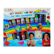 DIY Magic Water 3D Gel Buddies 36 Piece playset