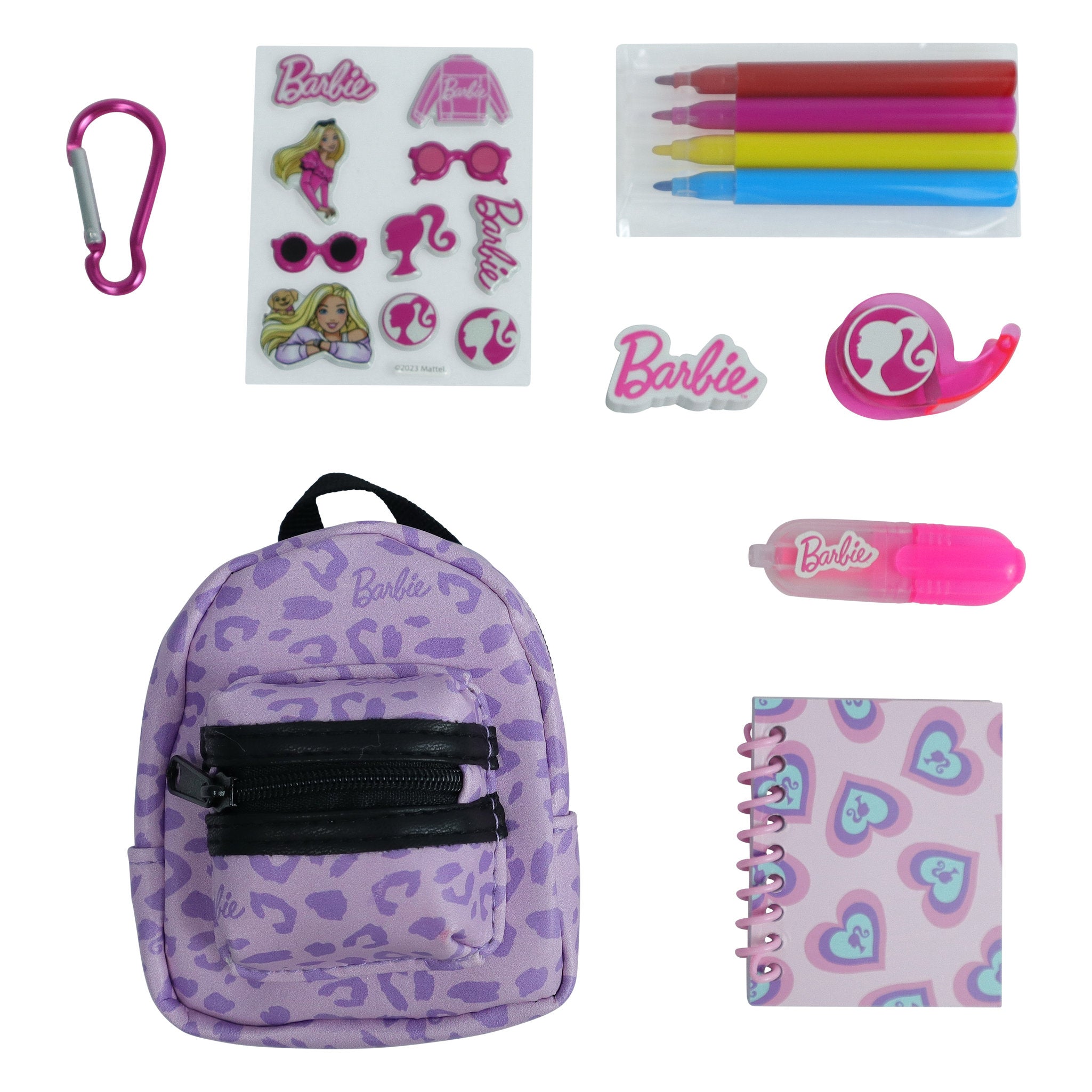 Barbie Mini Backpack Surprise - Purple Leopard