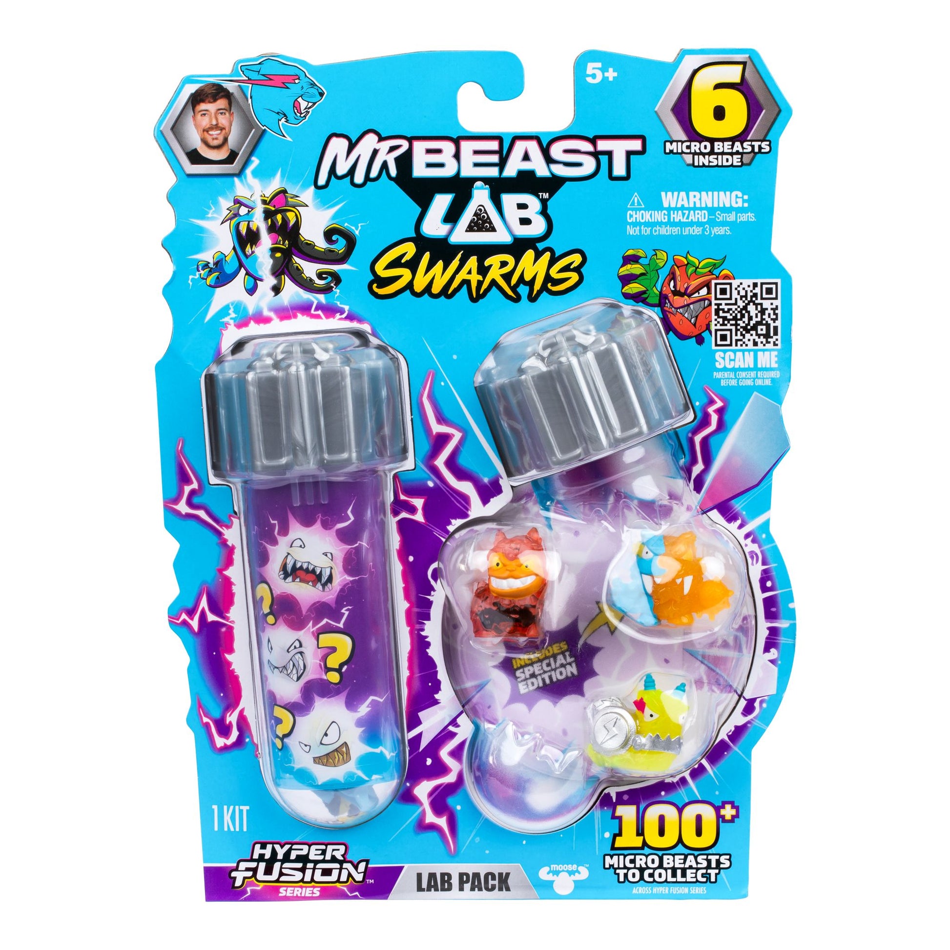 MrBeast Lab Swarms Hyper Fusion 6 Pack - Toyworld Australia