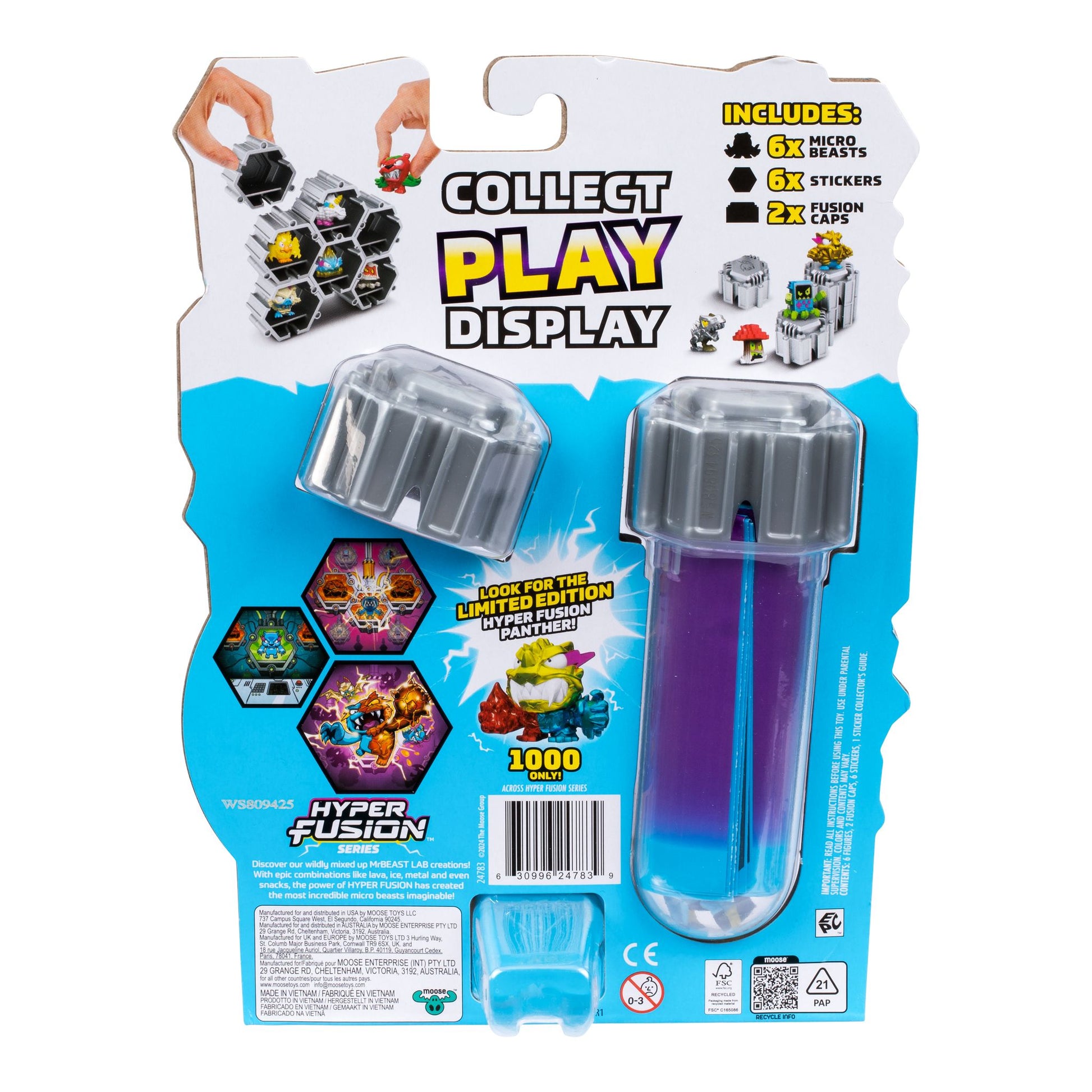 MrBeast Lab Swarms Hyper Fusion 6 Pack - Toyworld Australia
