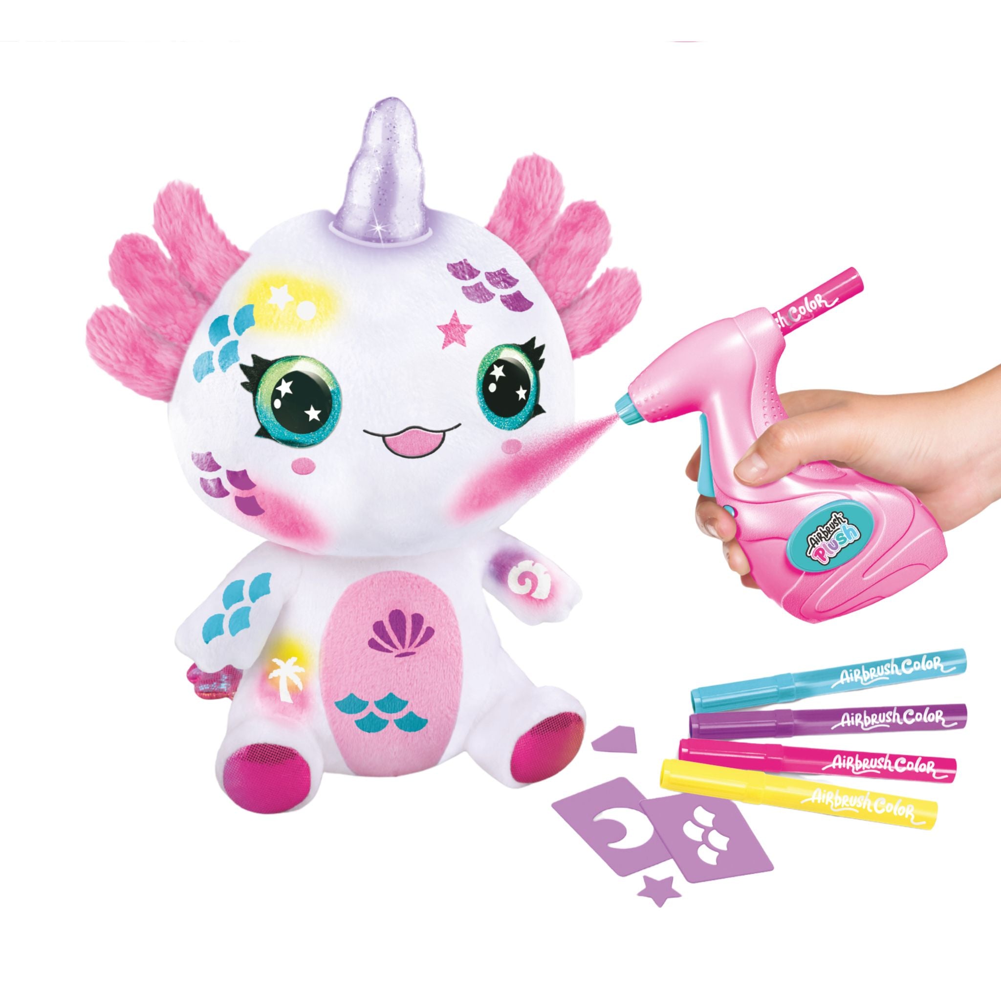 Airbrush Plush Axolotl