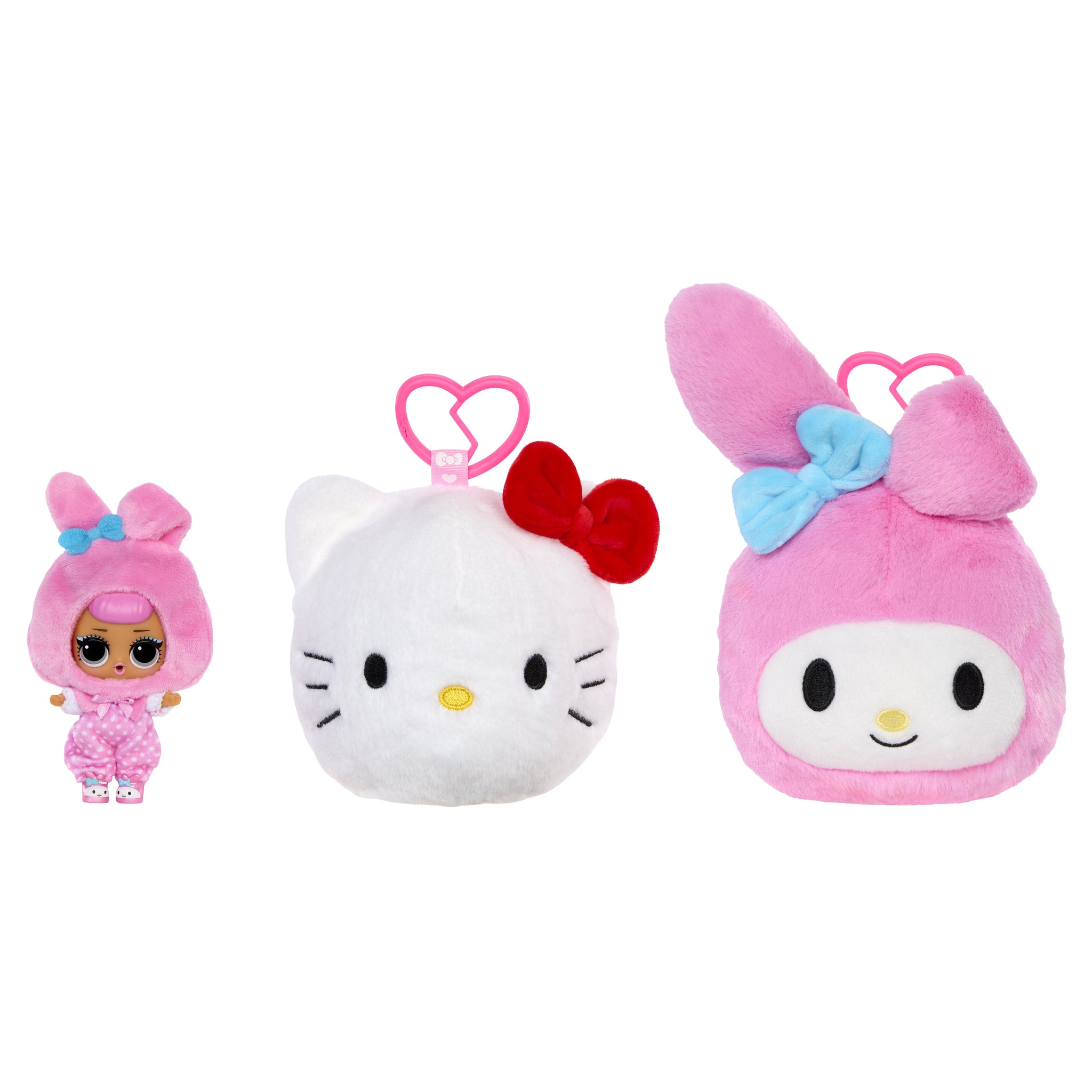 L.O.L. Surprise! Loves Hello Kitty Reversible Plush Key Chain 16 Inch Assorted Styles