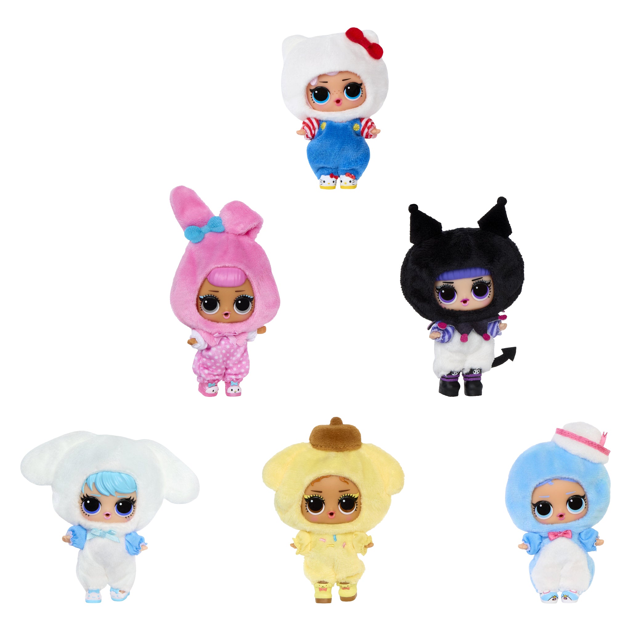 L.O.L. Surprise! Loves Hello Kitty Reversible Plush Key Chain 16 Inch Assorted Styles