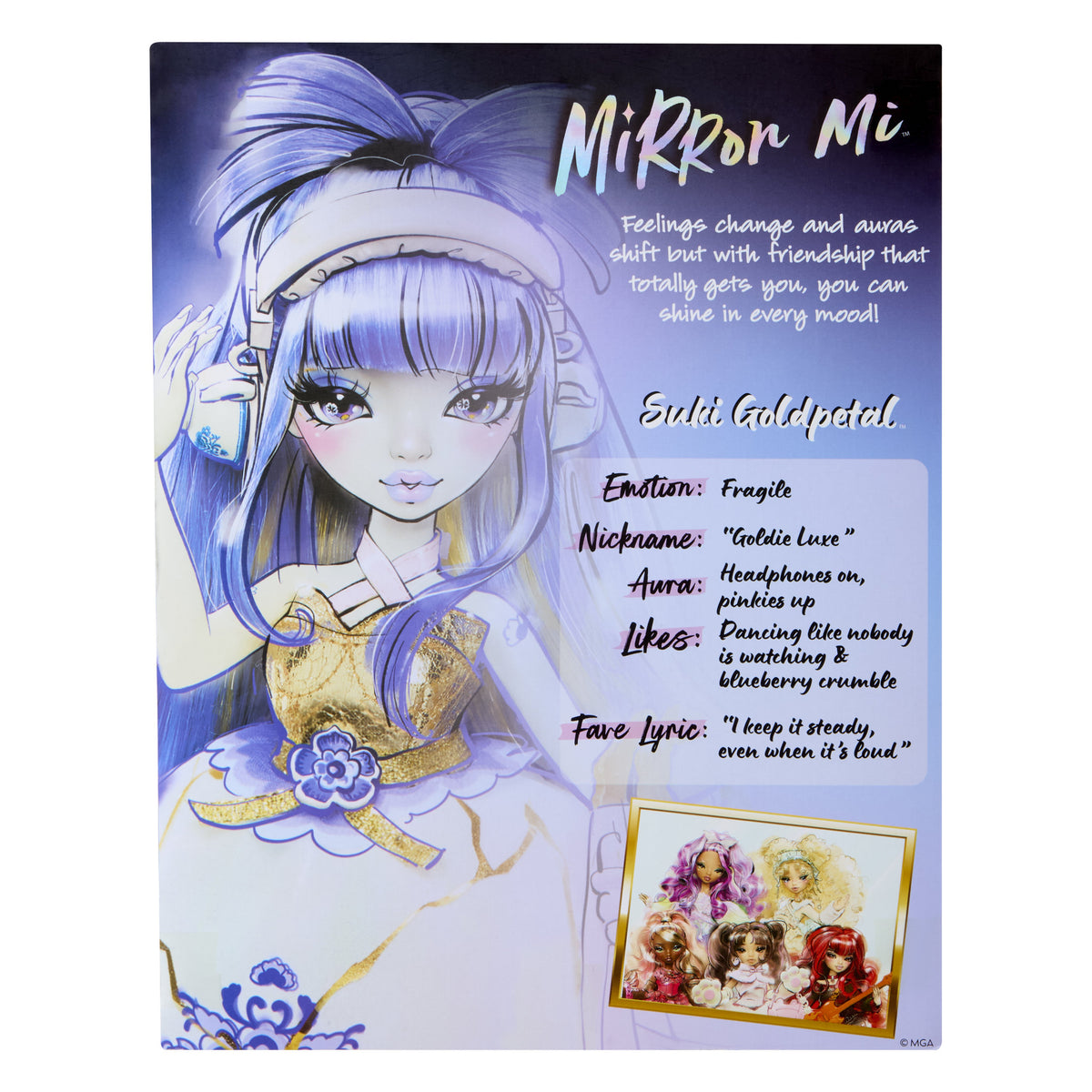 Mirror Mi Fashion Doll - Suki Goldpetal
