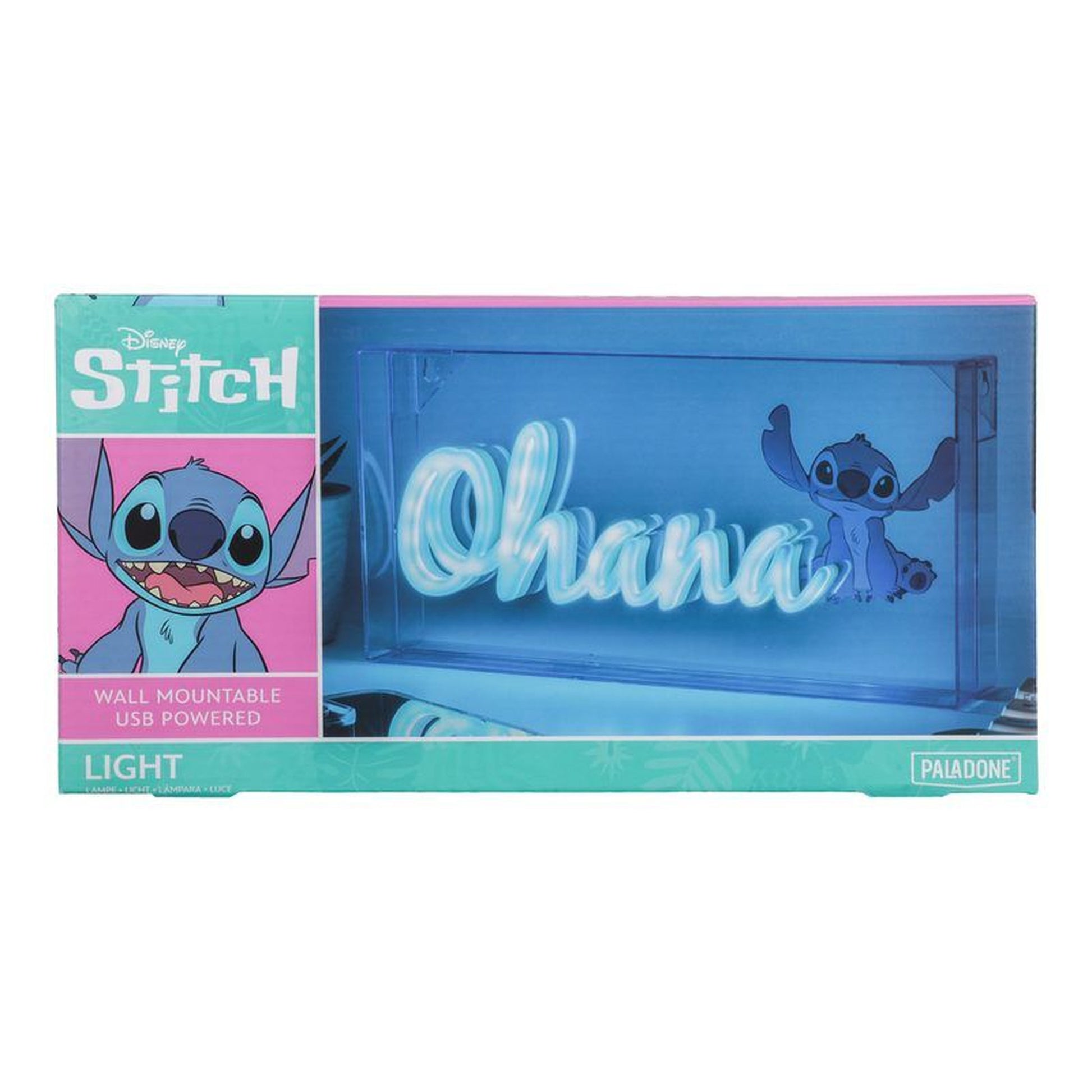 Disney Stitch Wall Mountable USB Light - Ohana - Toyworld Australia