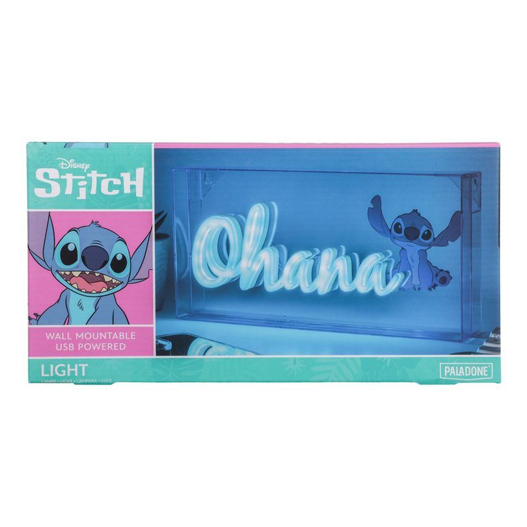 Disney Stitch Wall Mountable USB Light - Ohana - Toyworld Australia