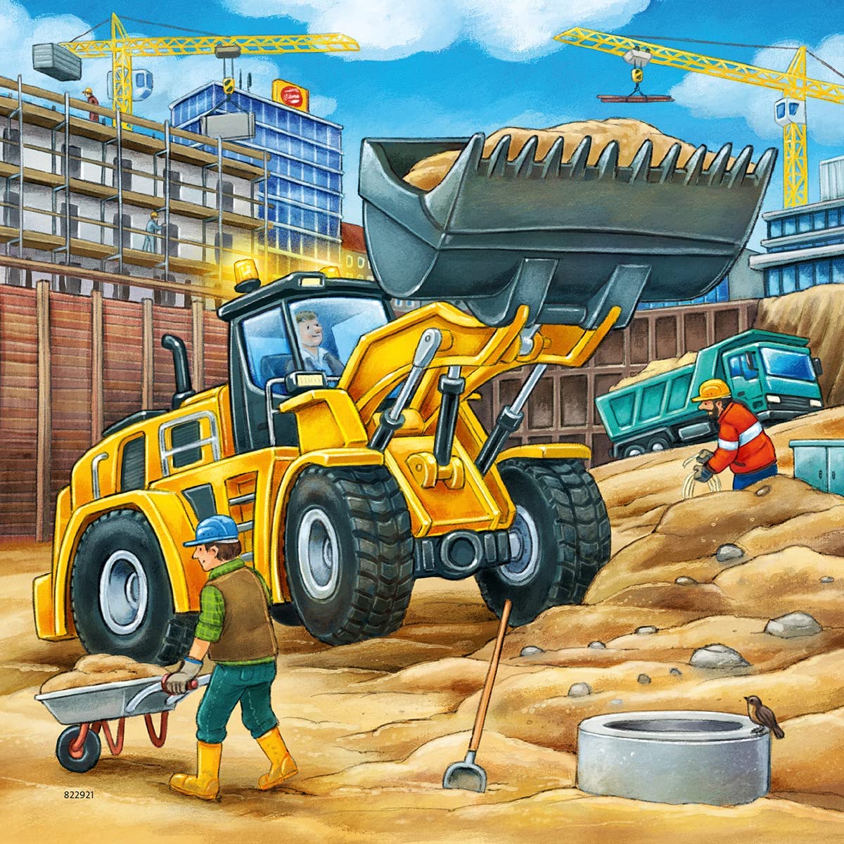 Ravensburger Construction Vehicle 3x49 Piece - Toyworld Australia