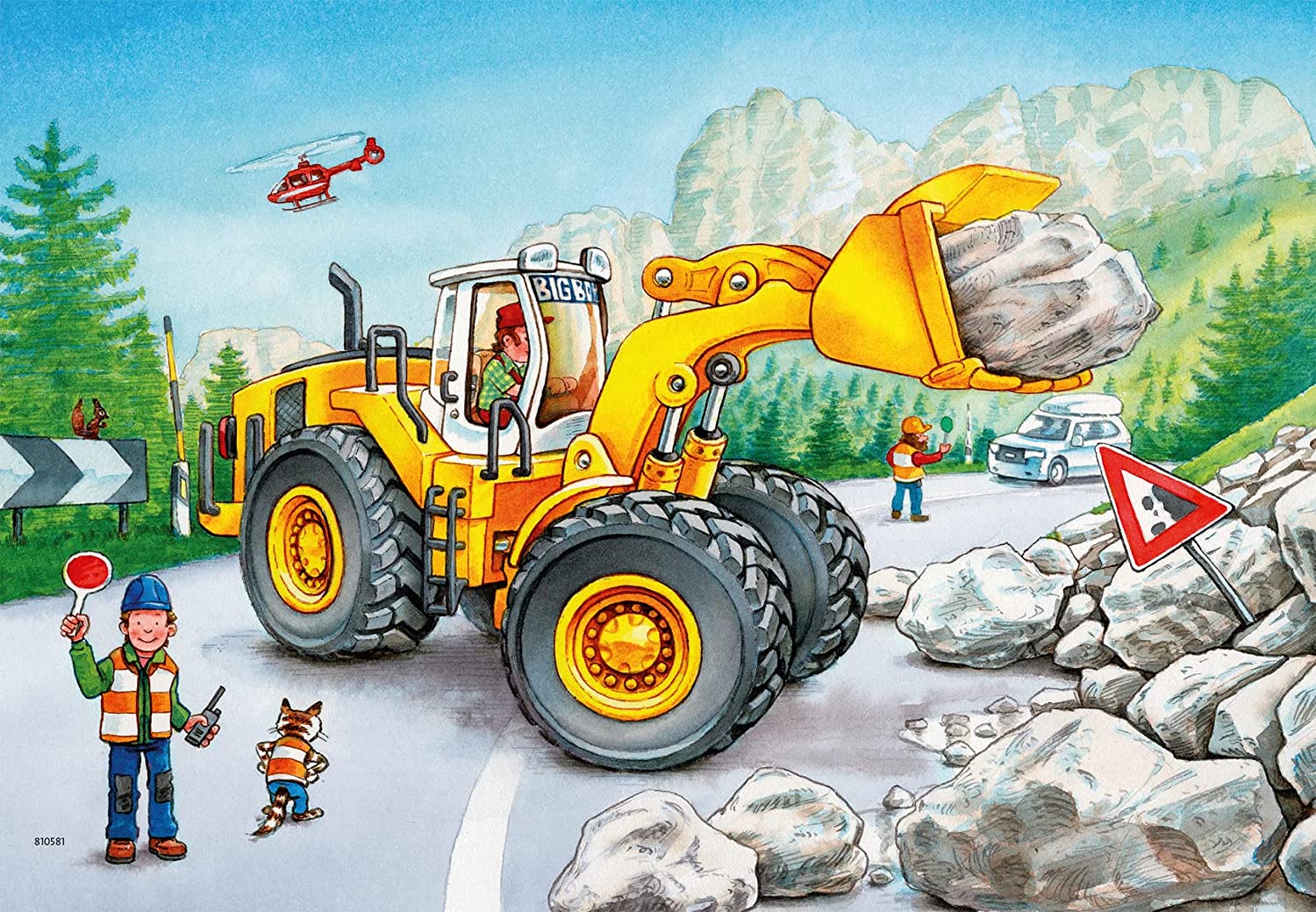 Ravensburger Diggers At Work 2x24 Piece - Toyworld Australia