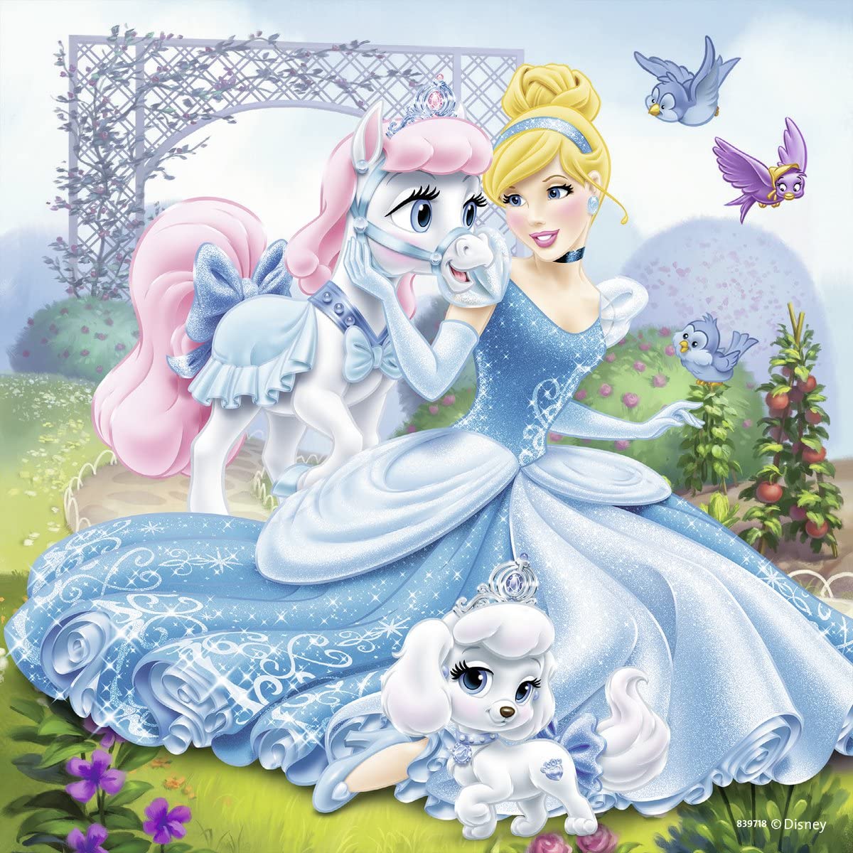 Ravensburger Disney Belle Cinderella Rapunzel 3x49 Piece