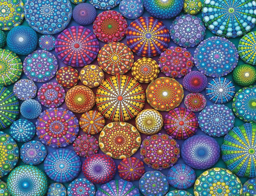 Ravensburger Radiating Rainbow Mandalas 2000 Piece - Toyworld Australia