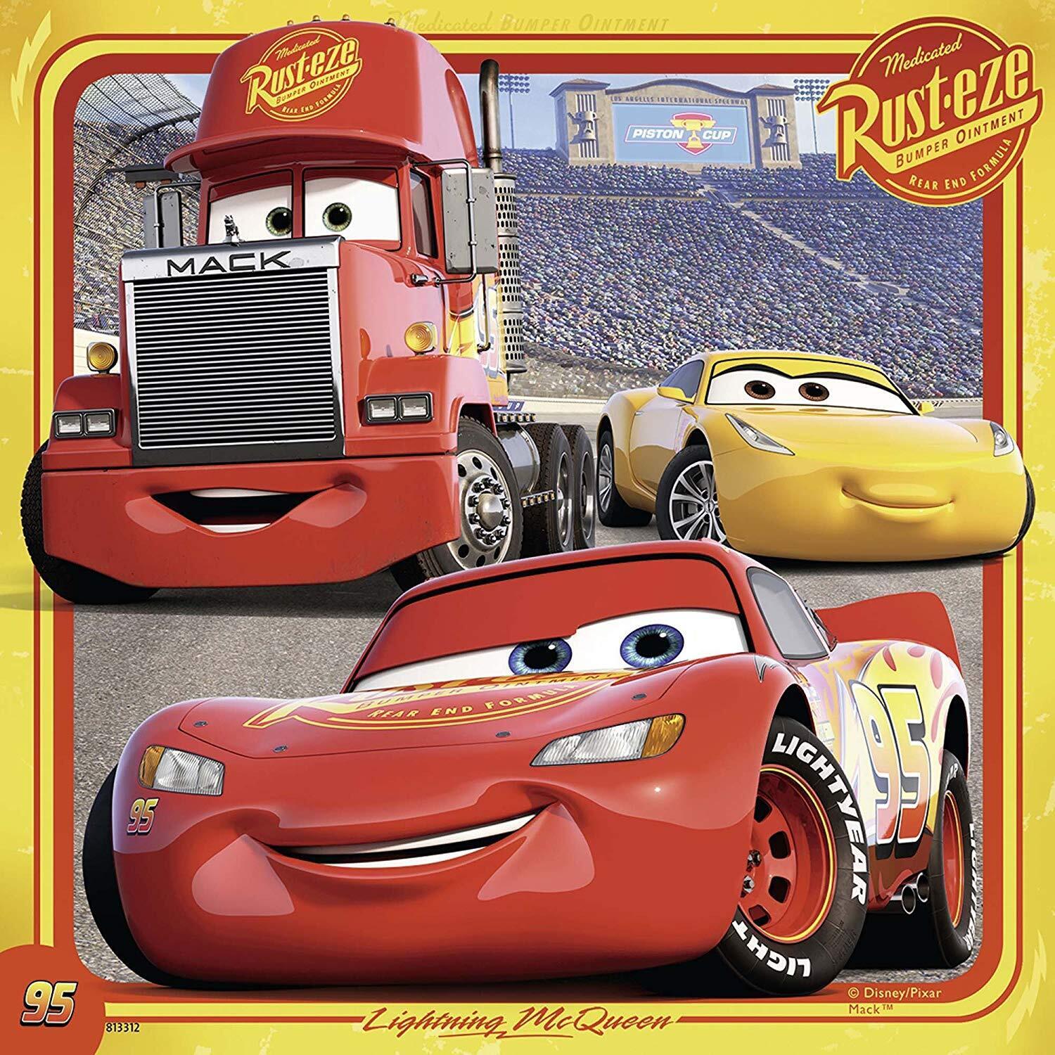 Ravensburger Disney Pixar Cars Legends Of The Track 3x49 Piece