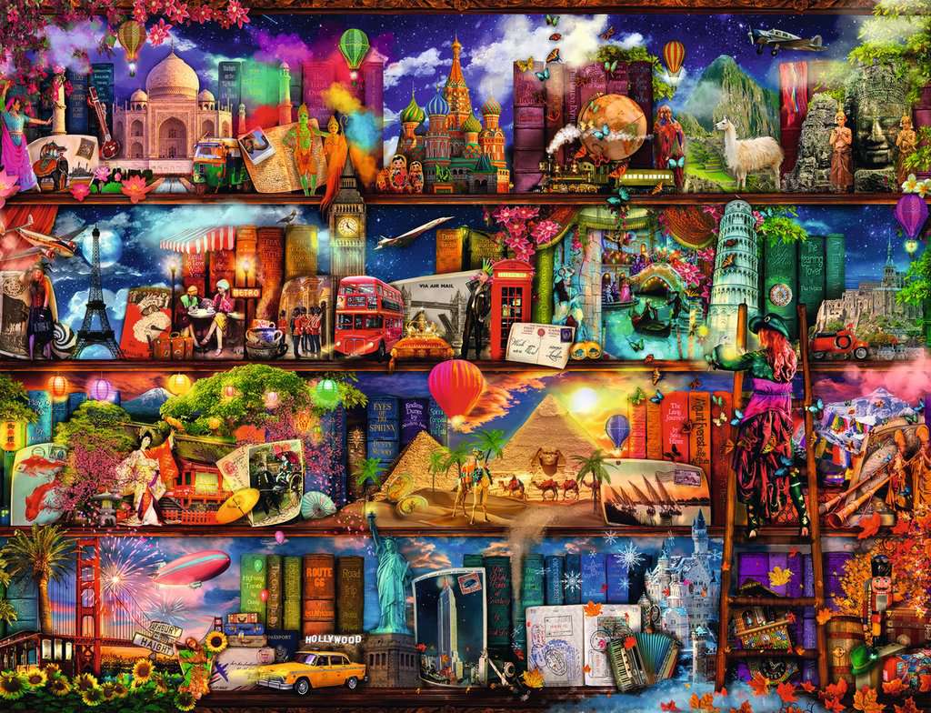 Ravensburger World Of Books Aimee Stewart 2000 Piece - Toyworld Australia