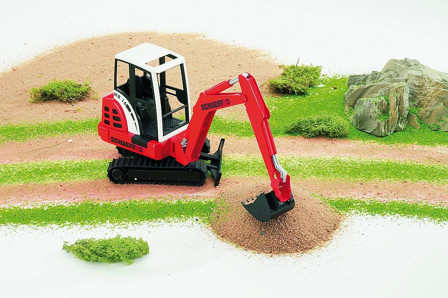 Bruder Compact Construction Vehicle - Schaeff Mini Excavator - Toyworld Australia