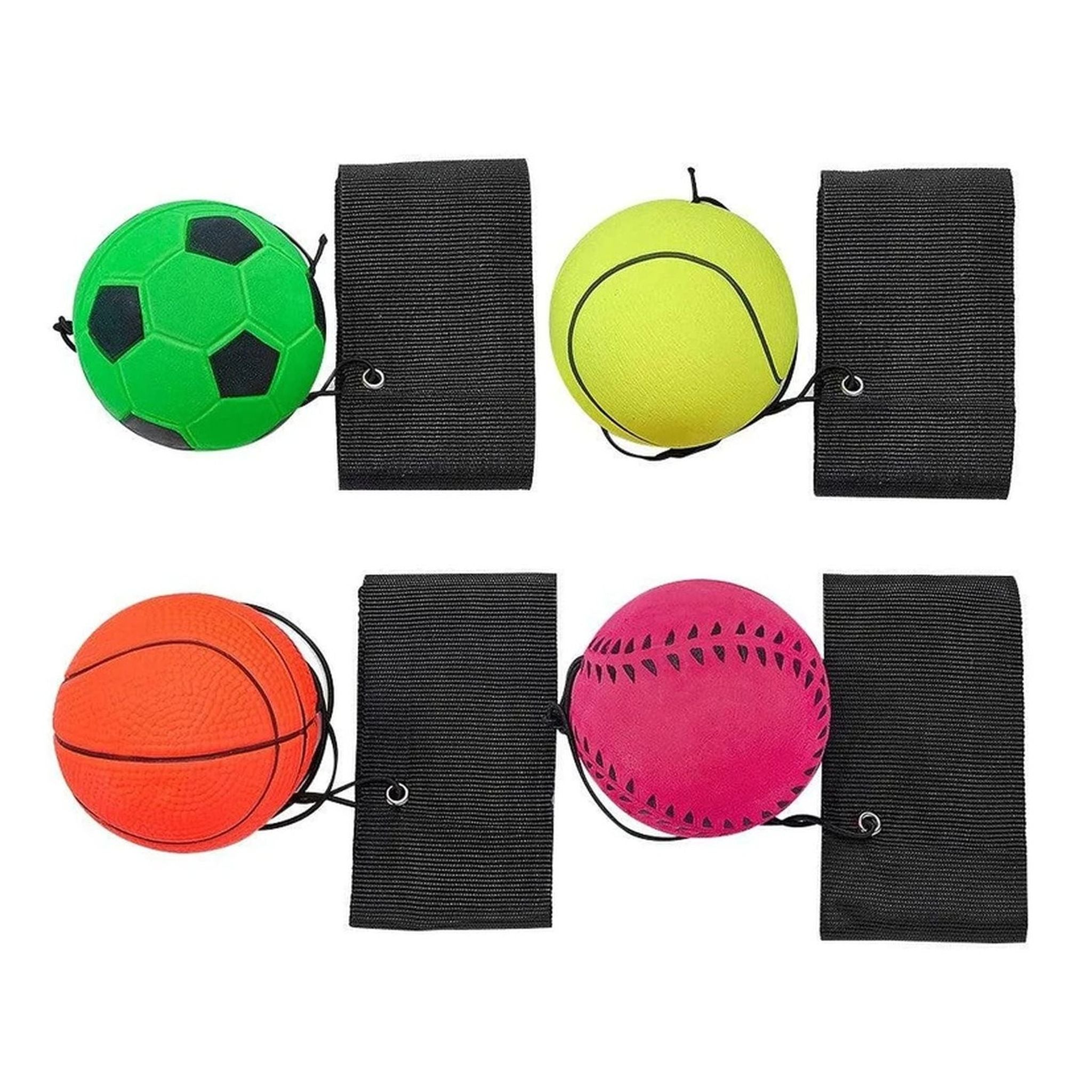 Rubber Return Ball 57mm Assorted Styles