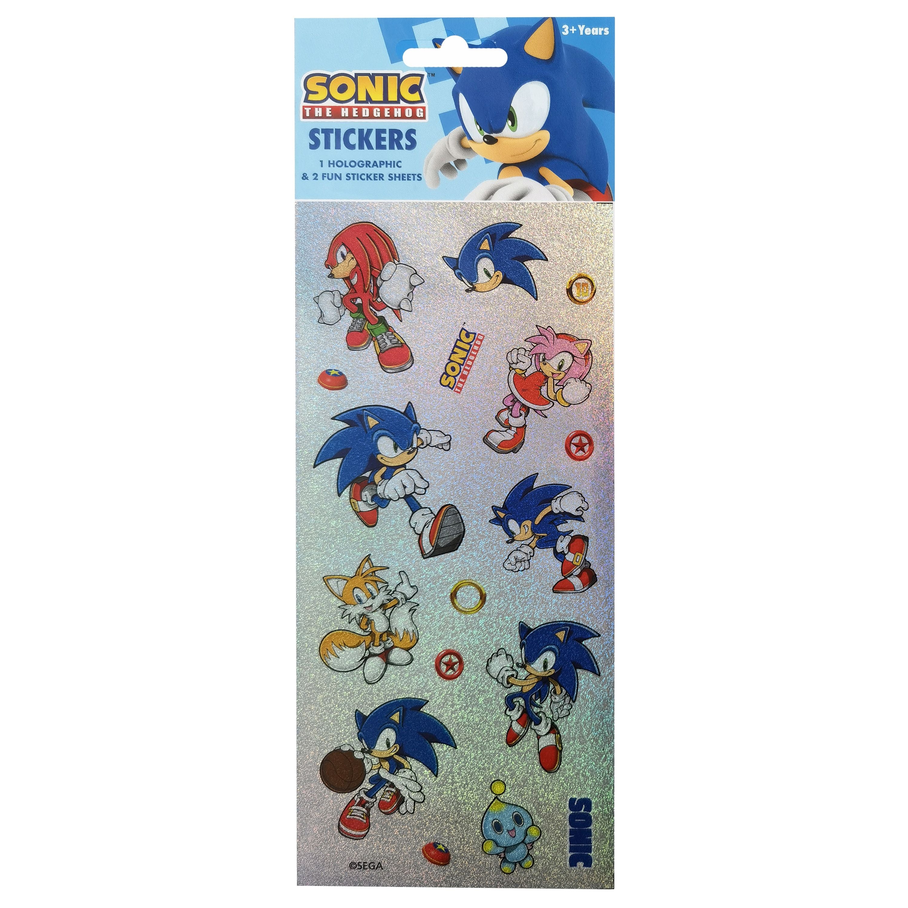 Sonic The Hedgehog Holographic Stickers 3 Pack