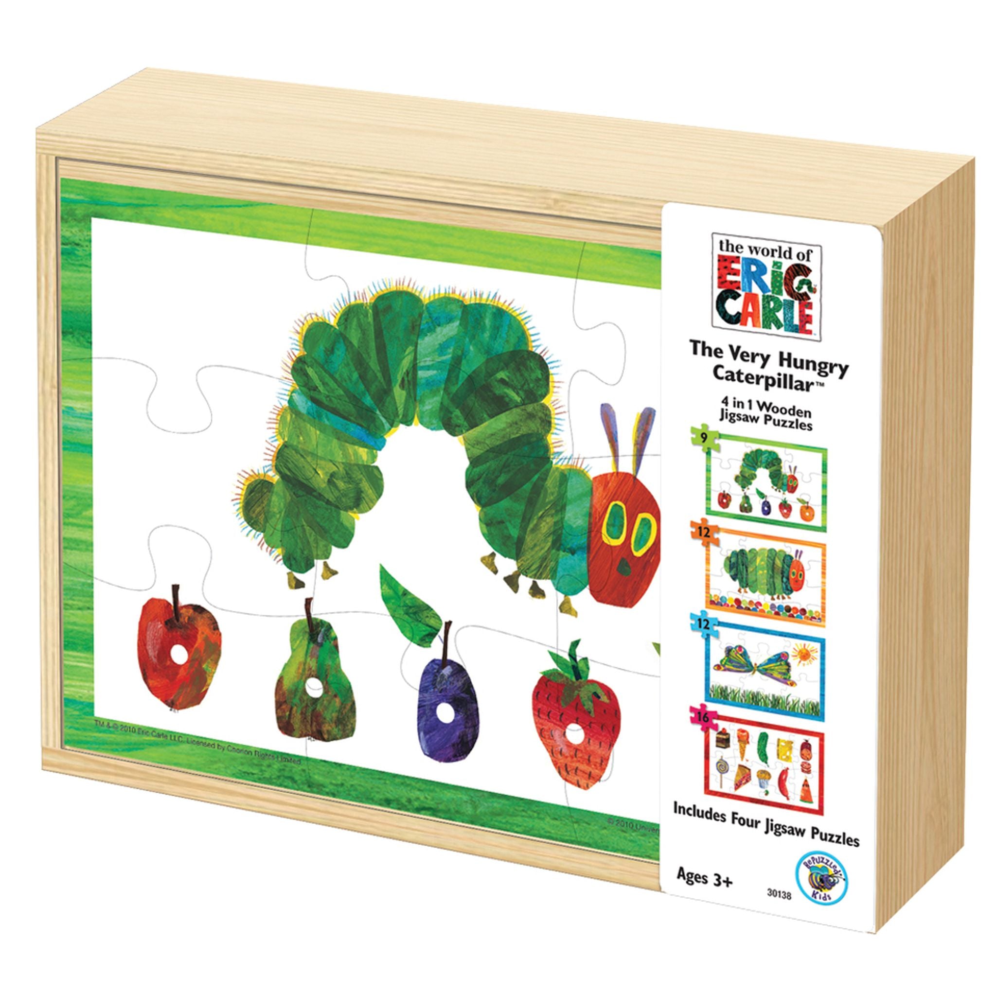 The Very Hungry Caterpillar 4 In 1 Wooden Puzzle Box