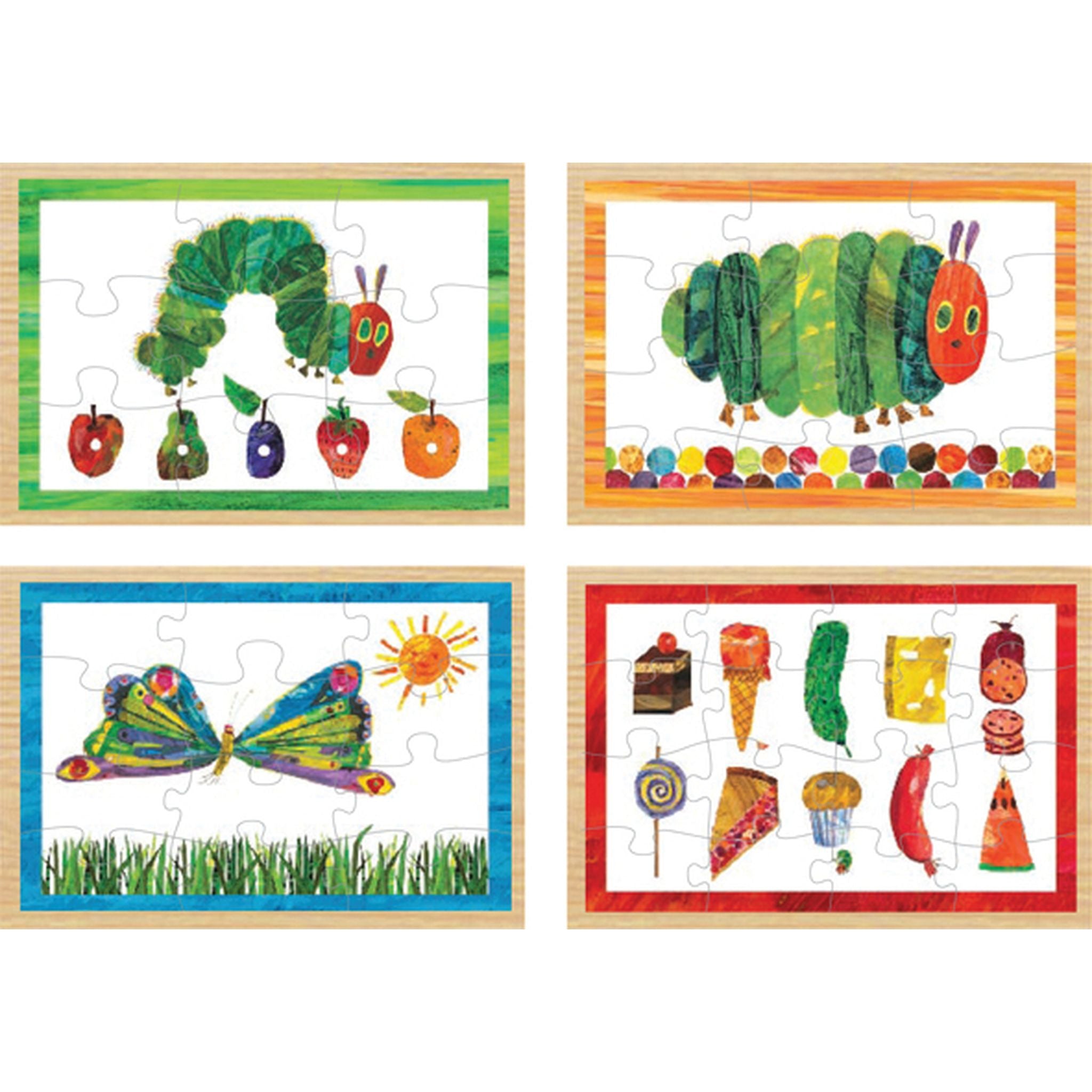 The Very Hungry Caterpillar 4 In 1 Wooden Puzzle Box