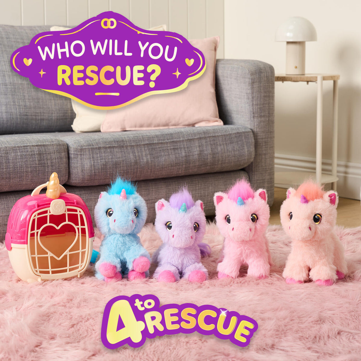 Scruff a Luvs Mystery Rescue Plush Unicorn