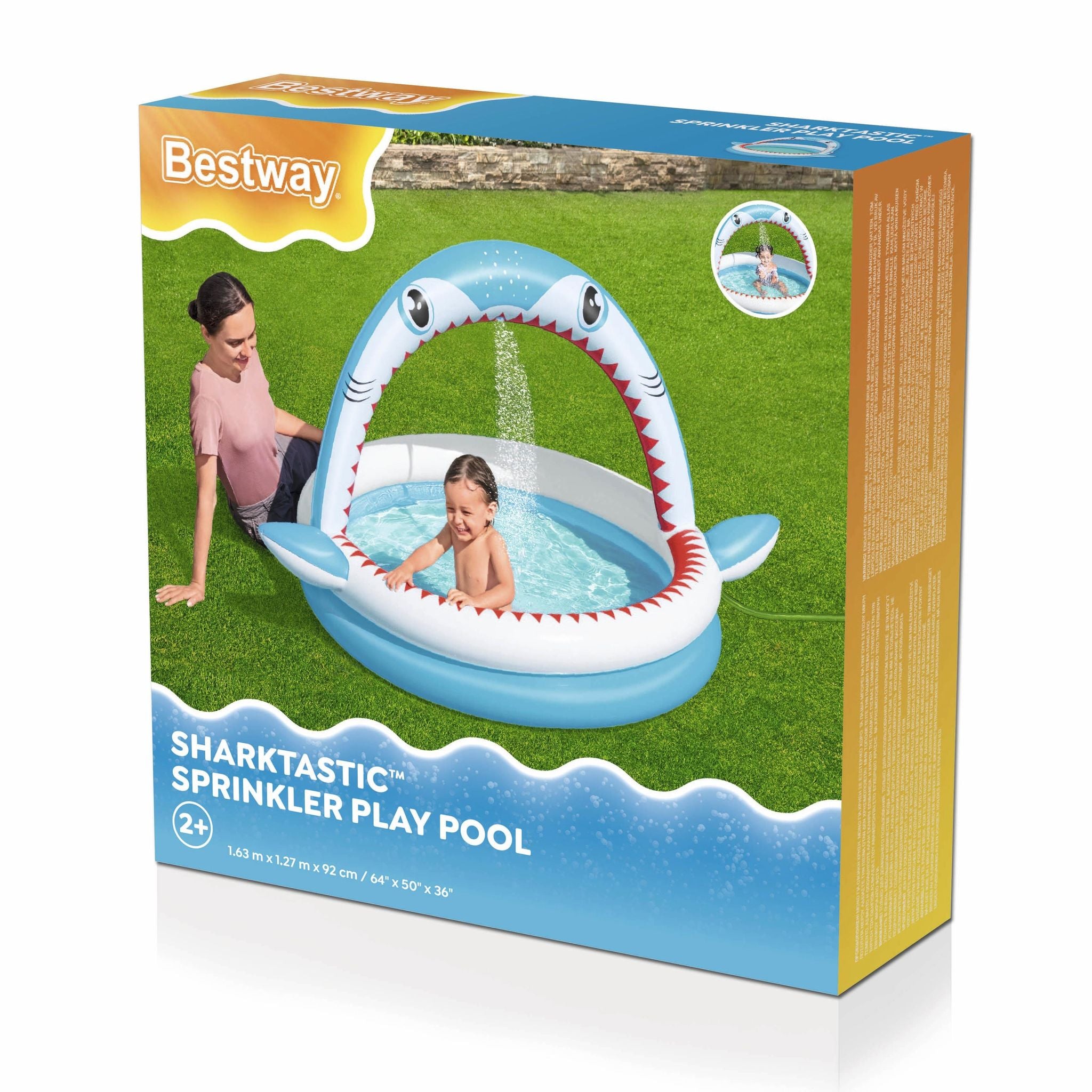 Bestway Sharktastic Sprinkler Play Pool
