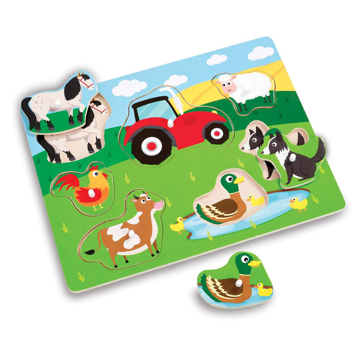 Woodlets Touch & Feel Farm Puzzle