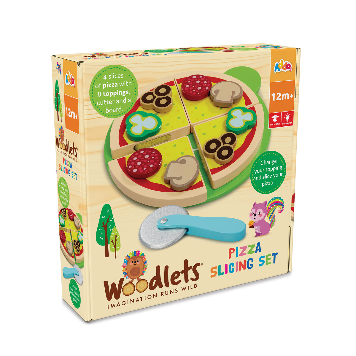 Woodlets Pizza Slicing Set