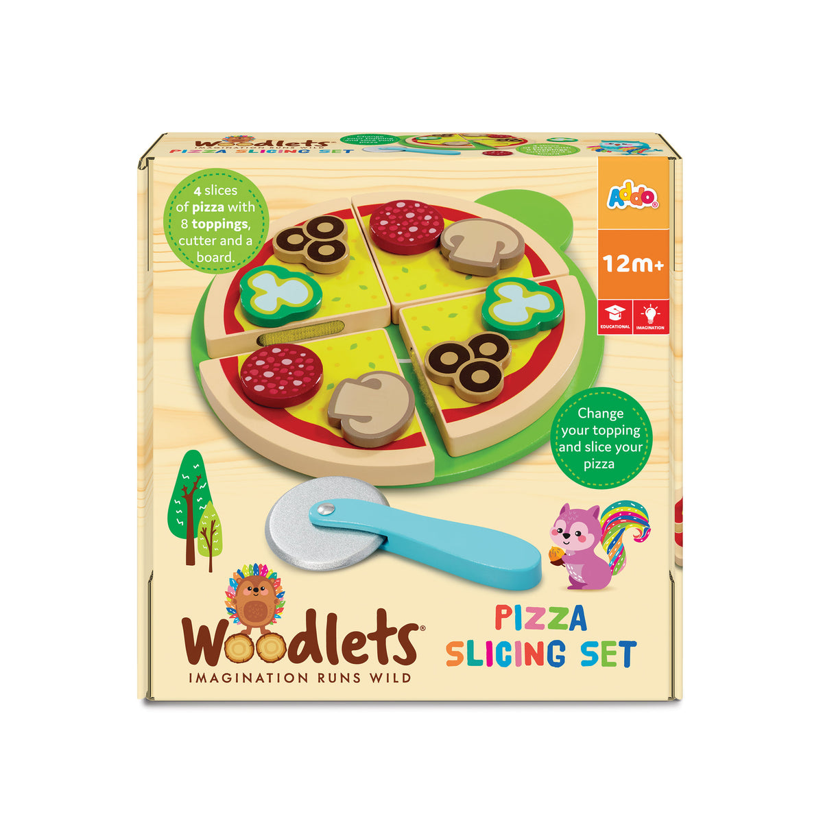 Woodlets Pizza Slicing Set