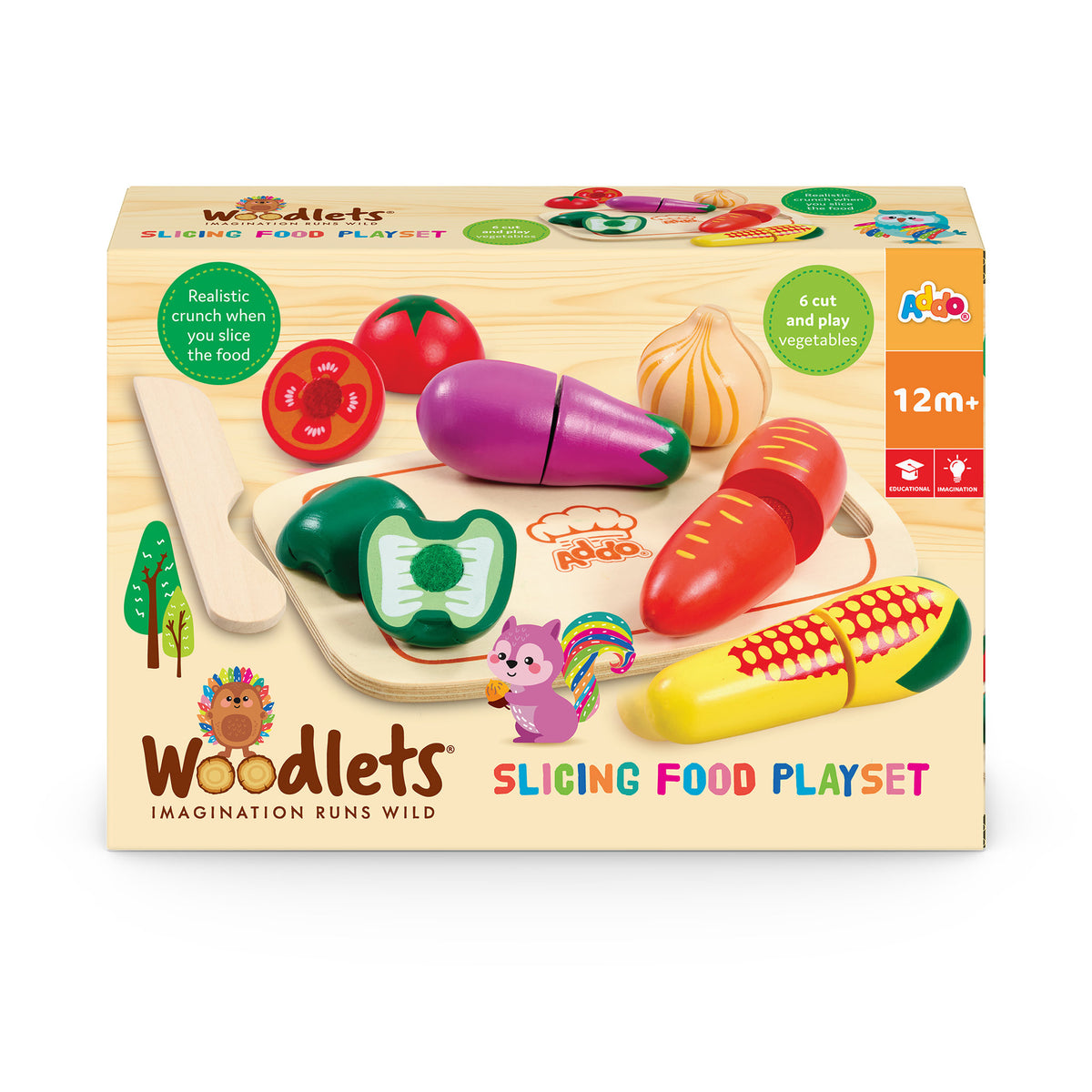 Woodlets Slicing Food Playset Vegetables