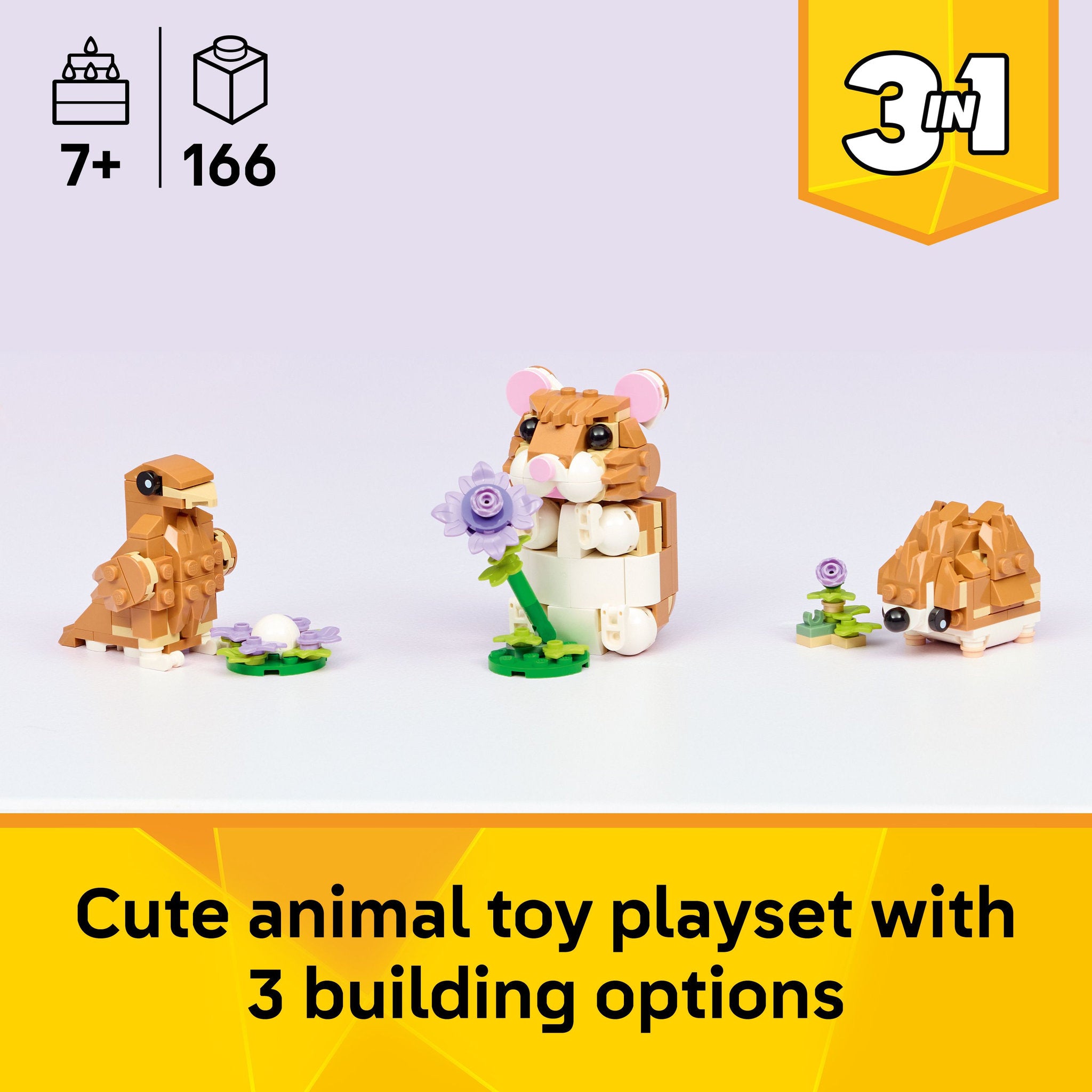 LEGO 31376 Creator Cute Hamster With A Flower
