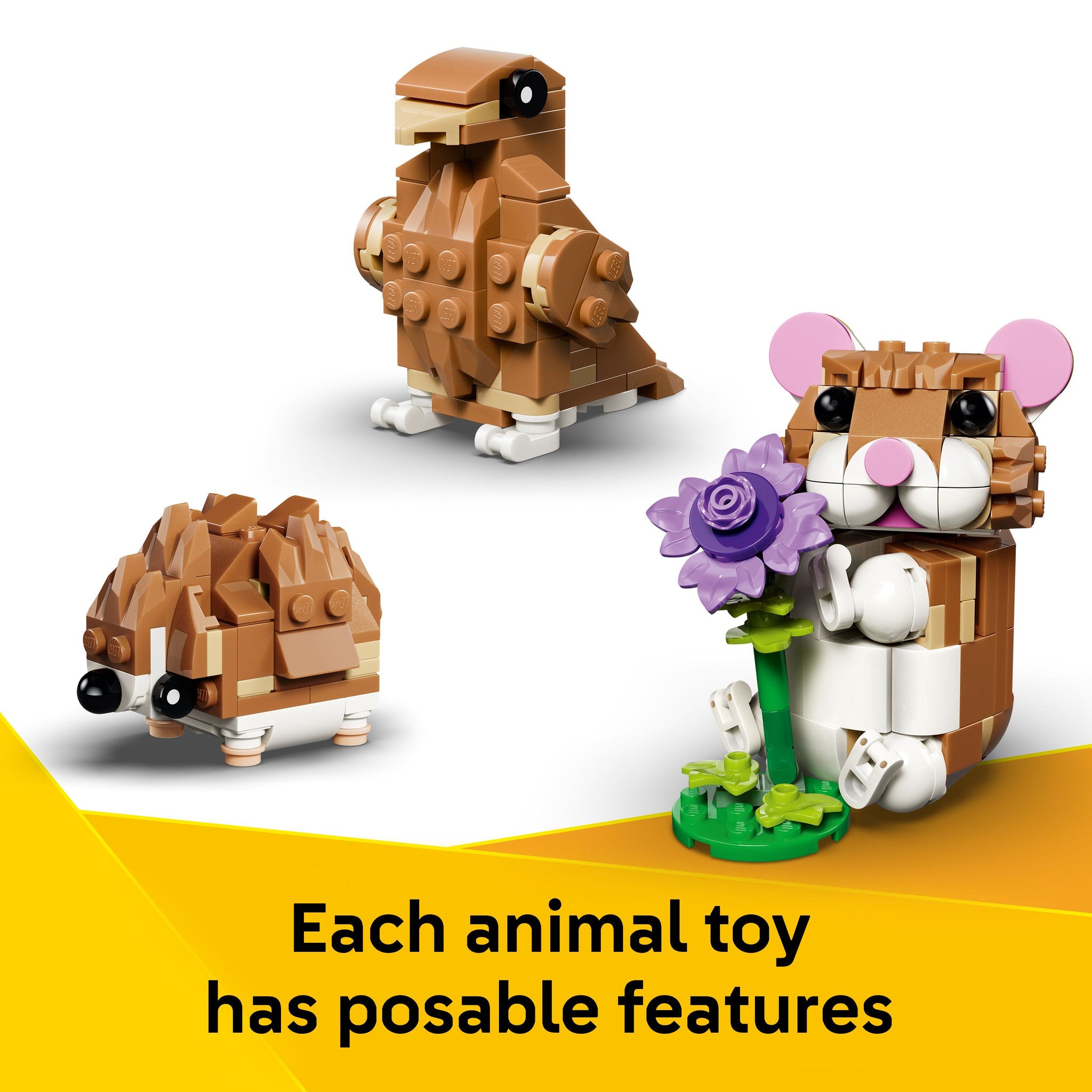 LEGO 31376 Creator Cute Hamster With A Flower