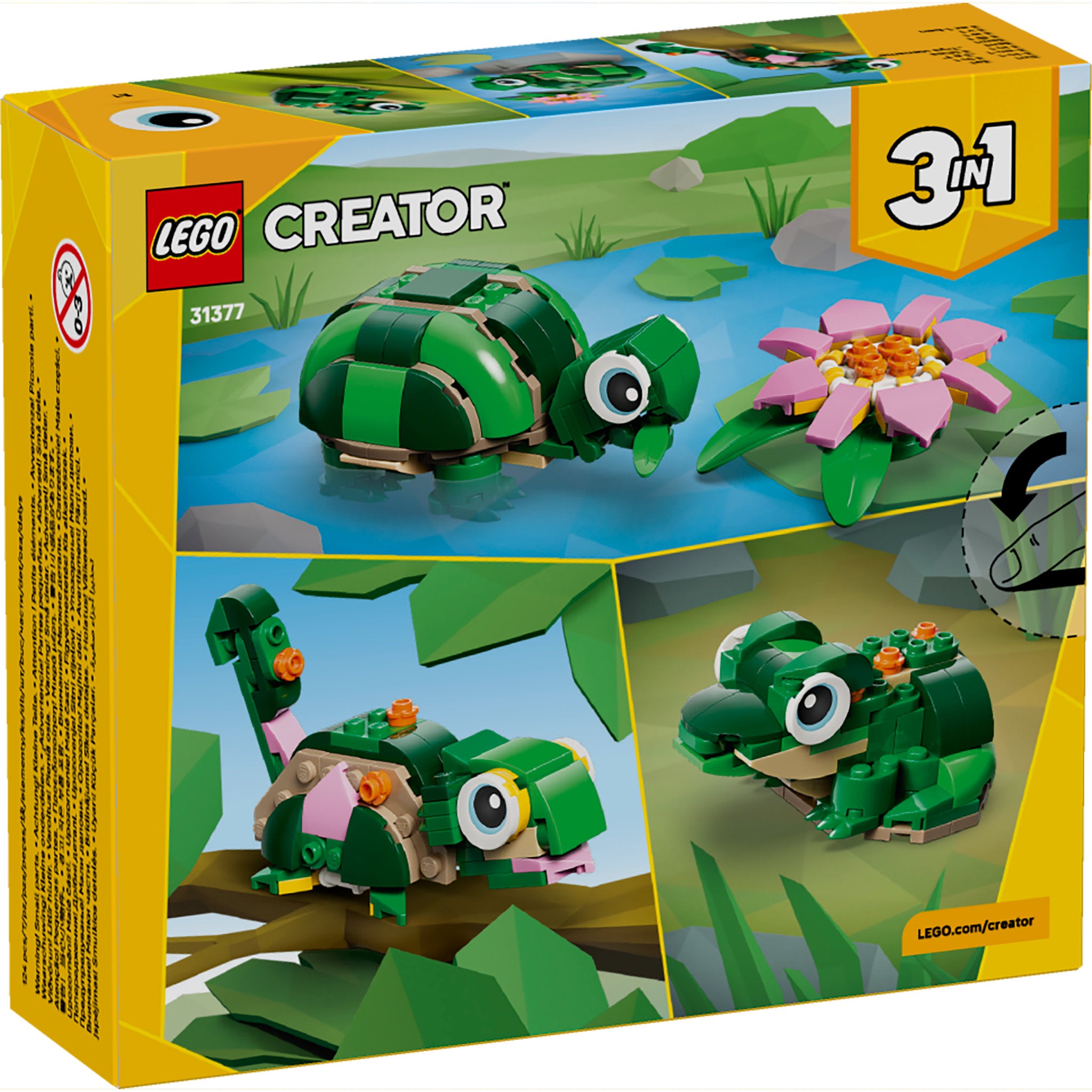 LEGO 31377 Creator Turtle With A Water Lily Flower