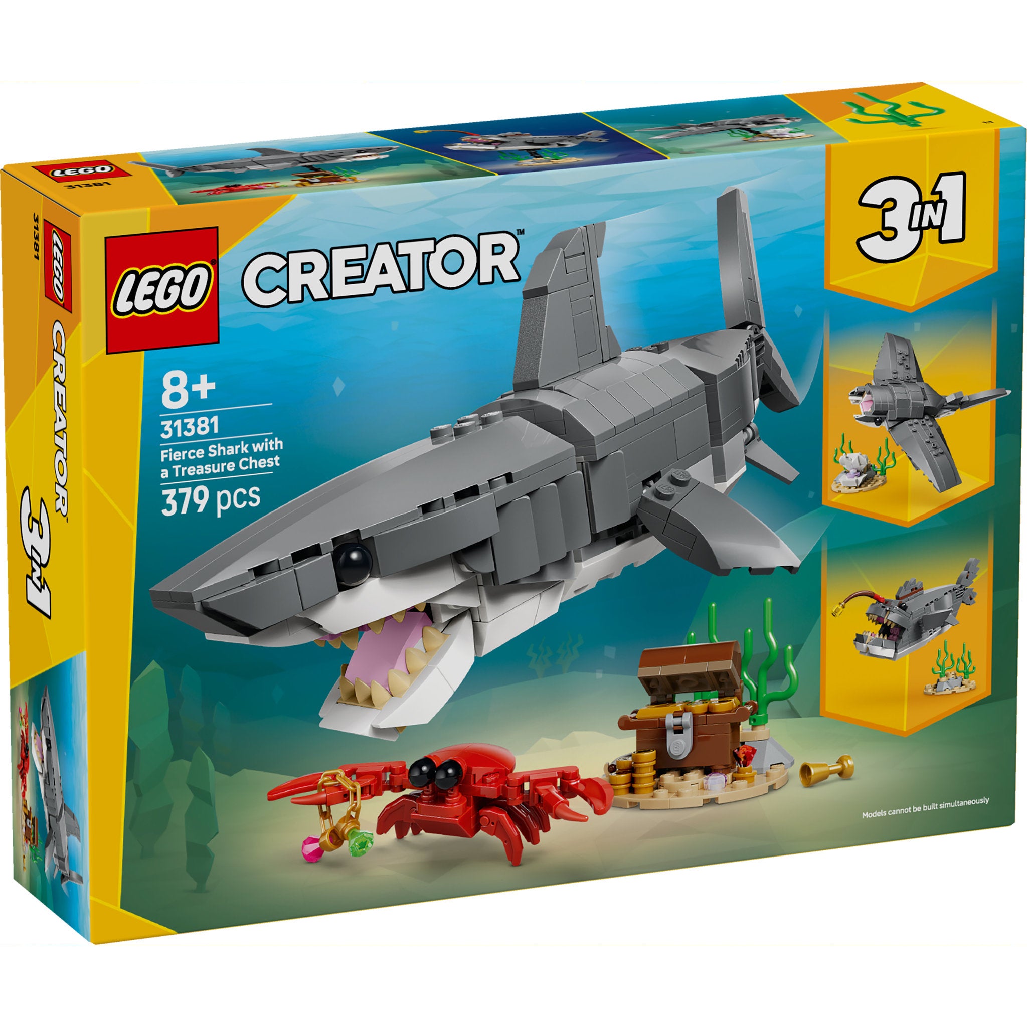 LEGO 31381 Creator Fierce Shark With A Treasure Chest