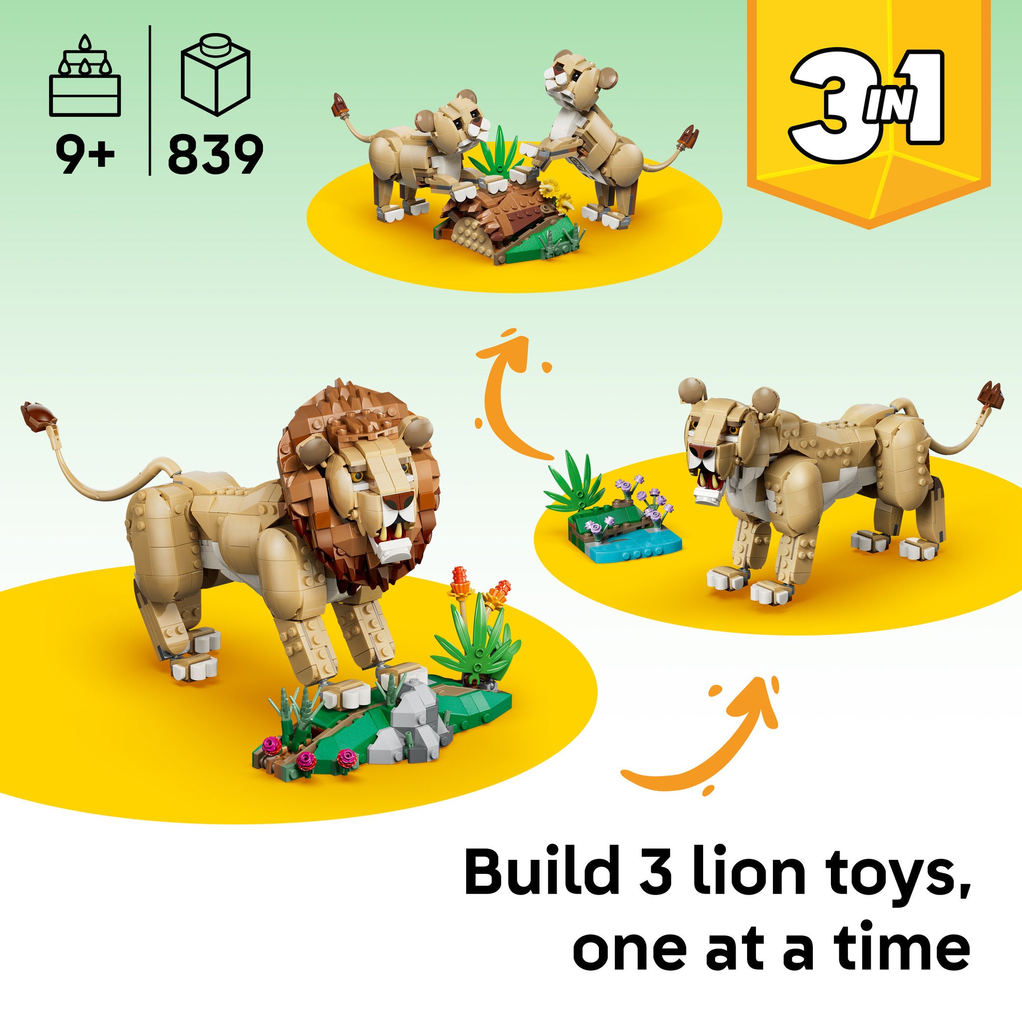 LEGO 31386 Creator Wild Animals: Majestic Lion
