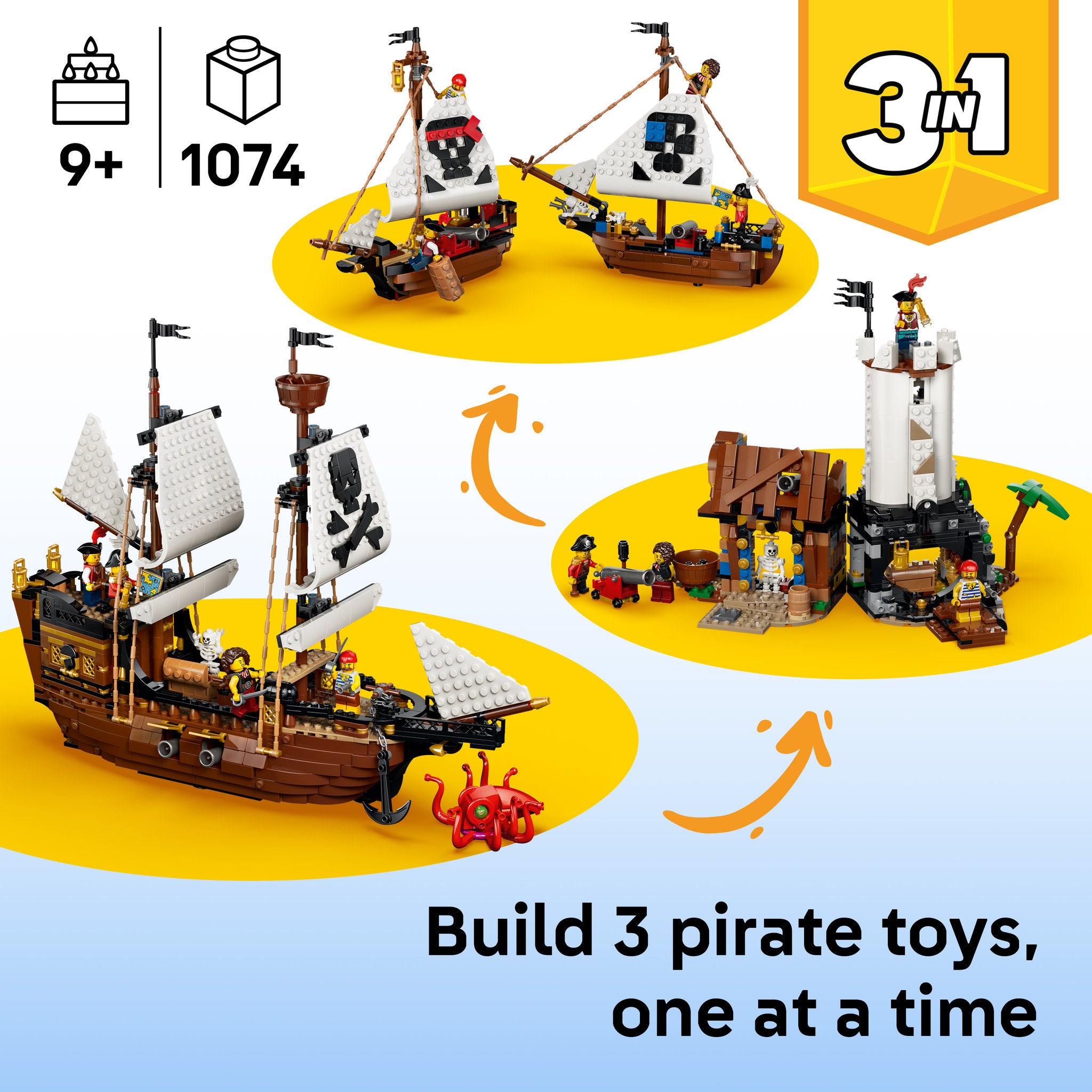 LEGO 31387 Creator Iconic Pirate Ship