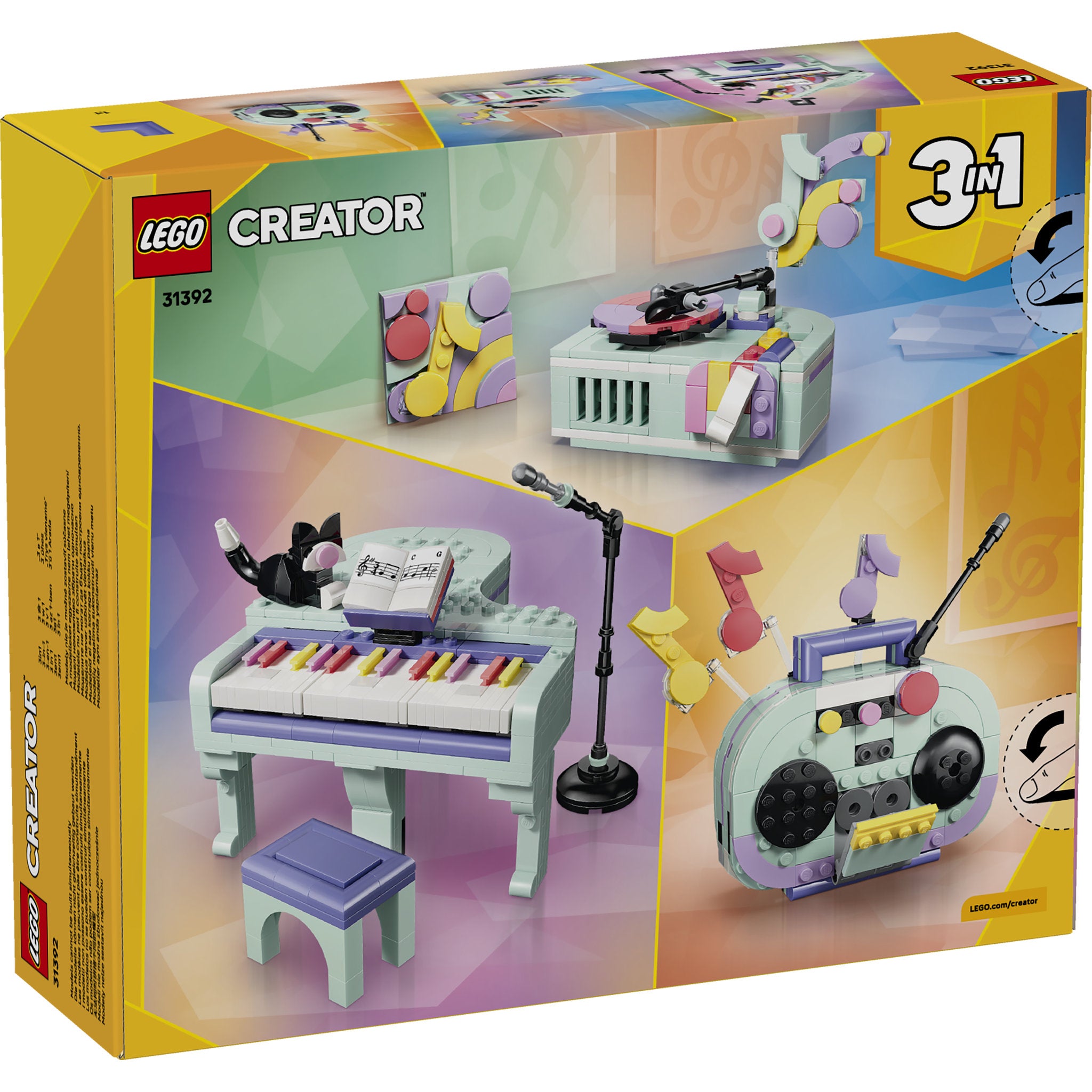 LEGO 31392 Creator Music Decor Piano With Cat