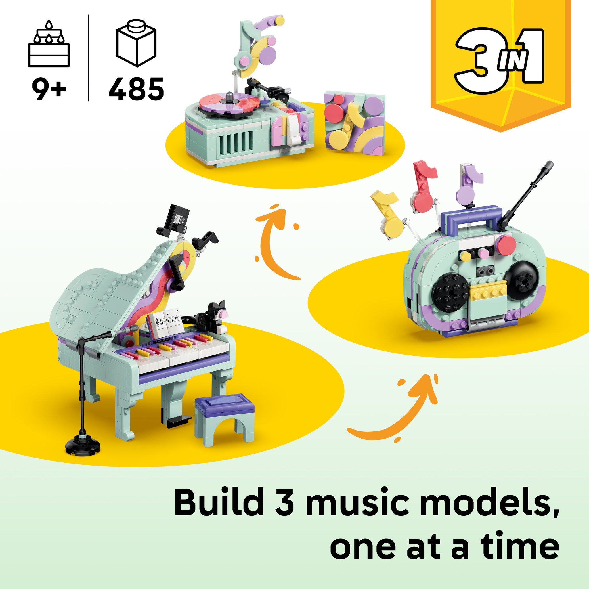 LEGO 31392 Creator Music Decor Piano With Cat