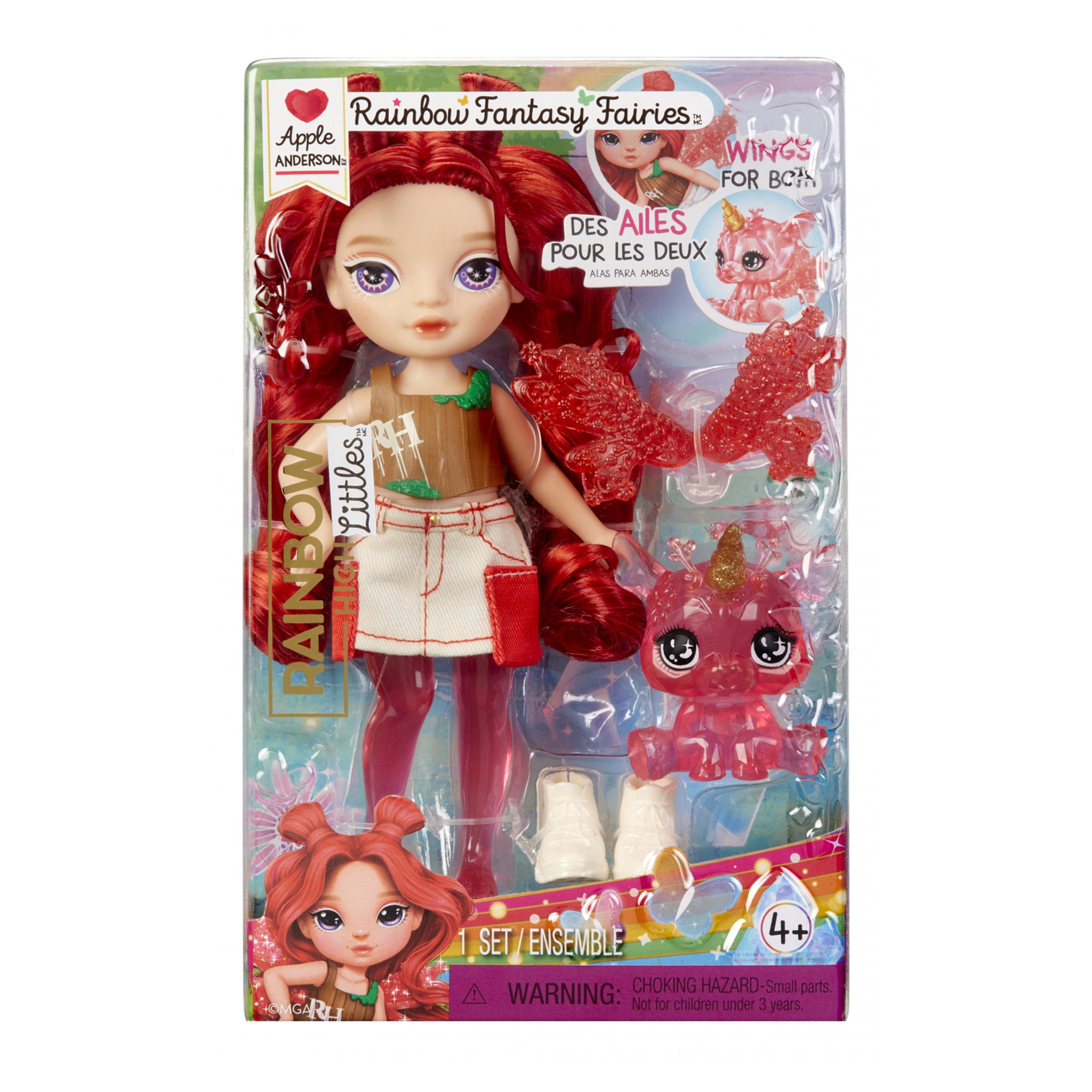 Rainbow High Littles Rainbow Fantasy Fairies Doll & Pet - Apple
