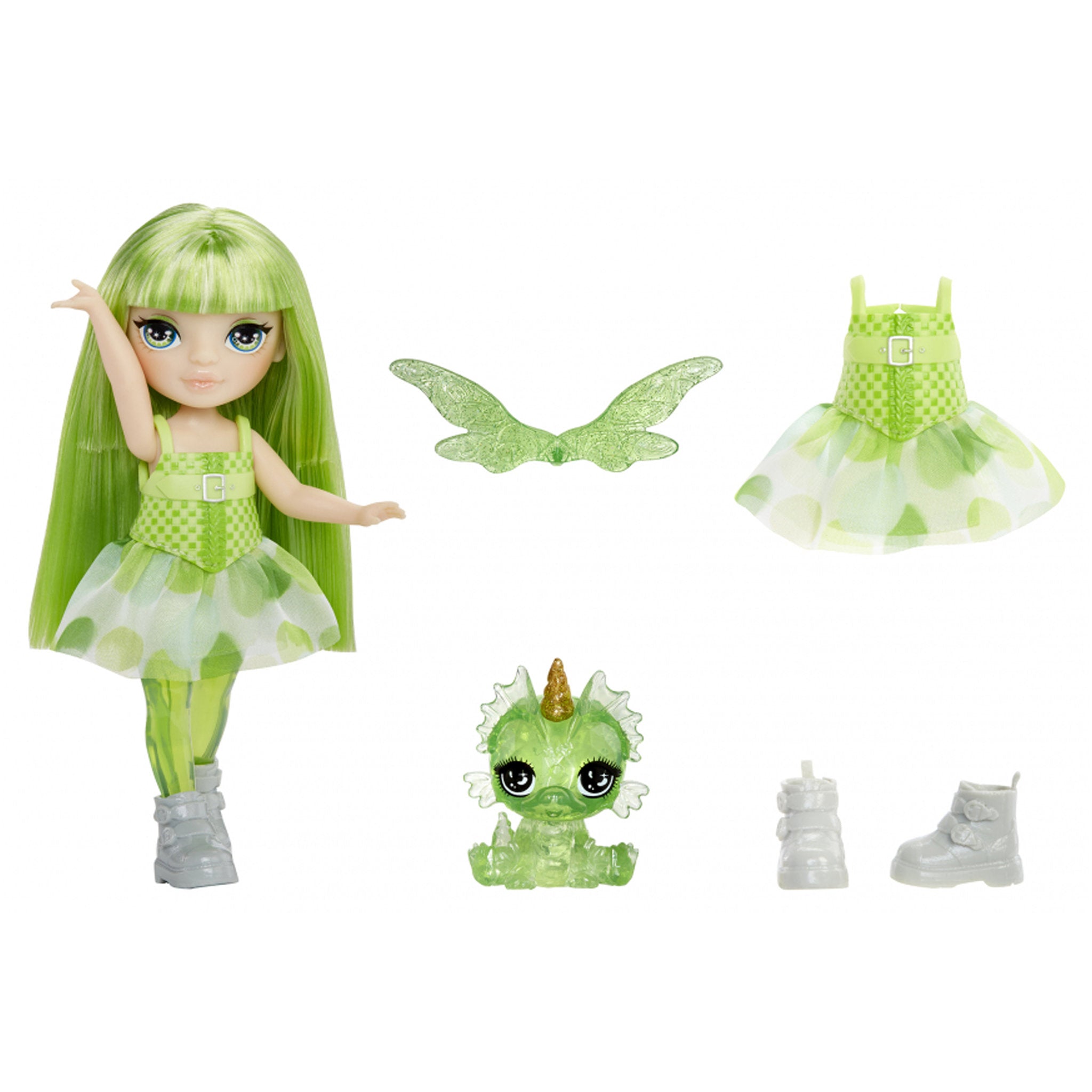 Rainbow High Littles Rainbow Fantasy Fairies Doll & Pet - Emerald