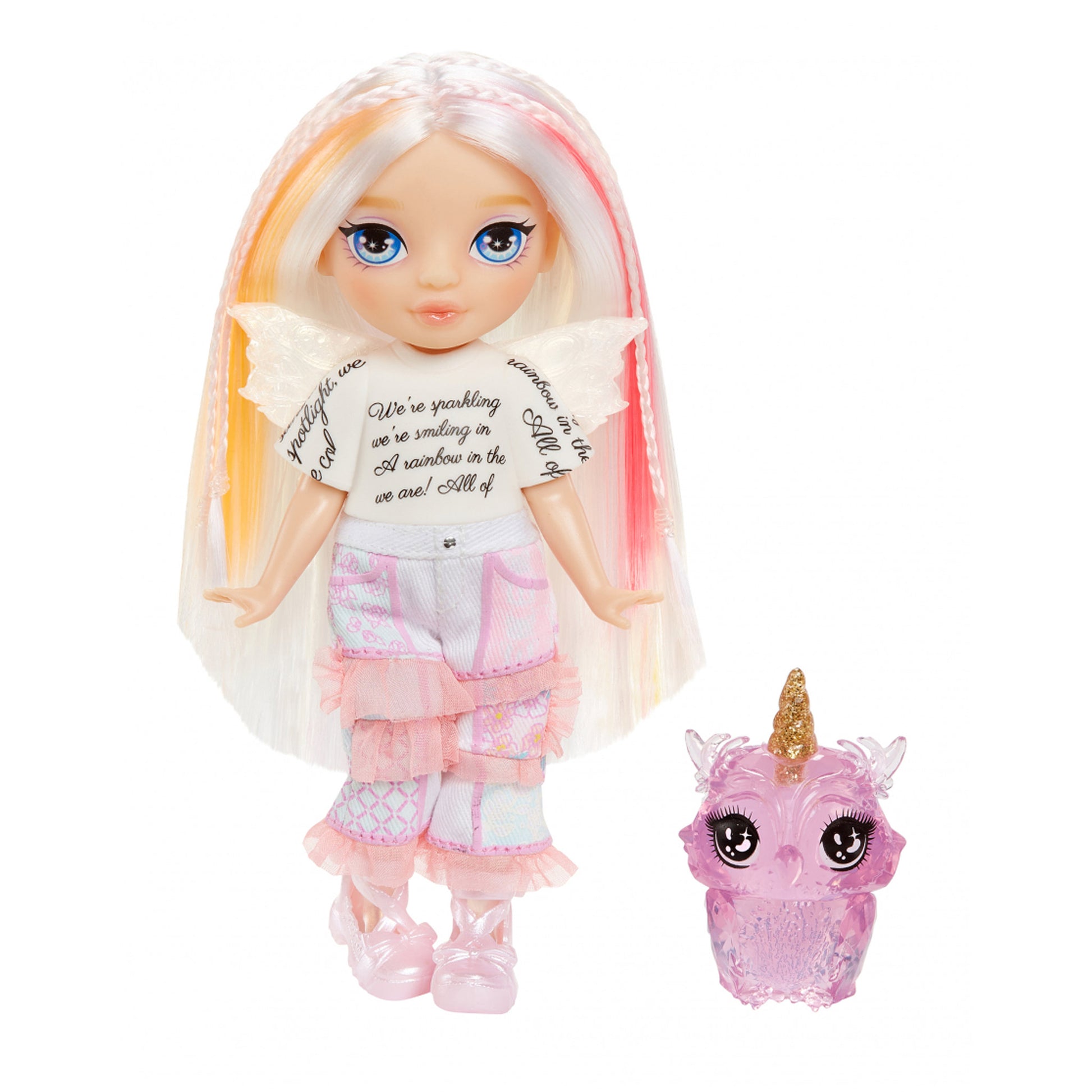 Rainbow High Littles Rainbow Fantasy Fairies Doll & Pet - Opal - Toyworld Australia