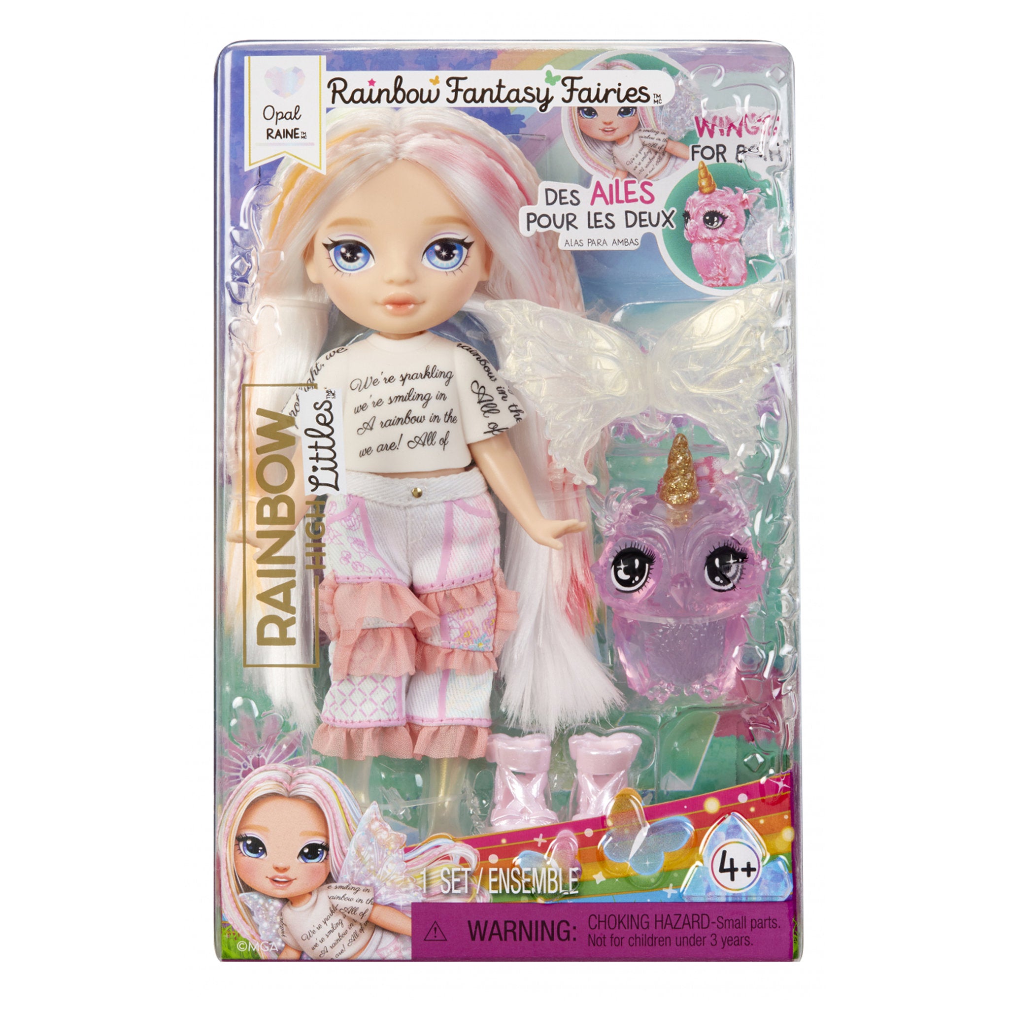 Rainbow High Littles Rainbow Fantasy Fairies Doll & Pet - Opal