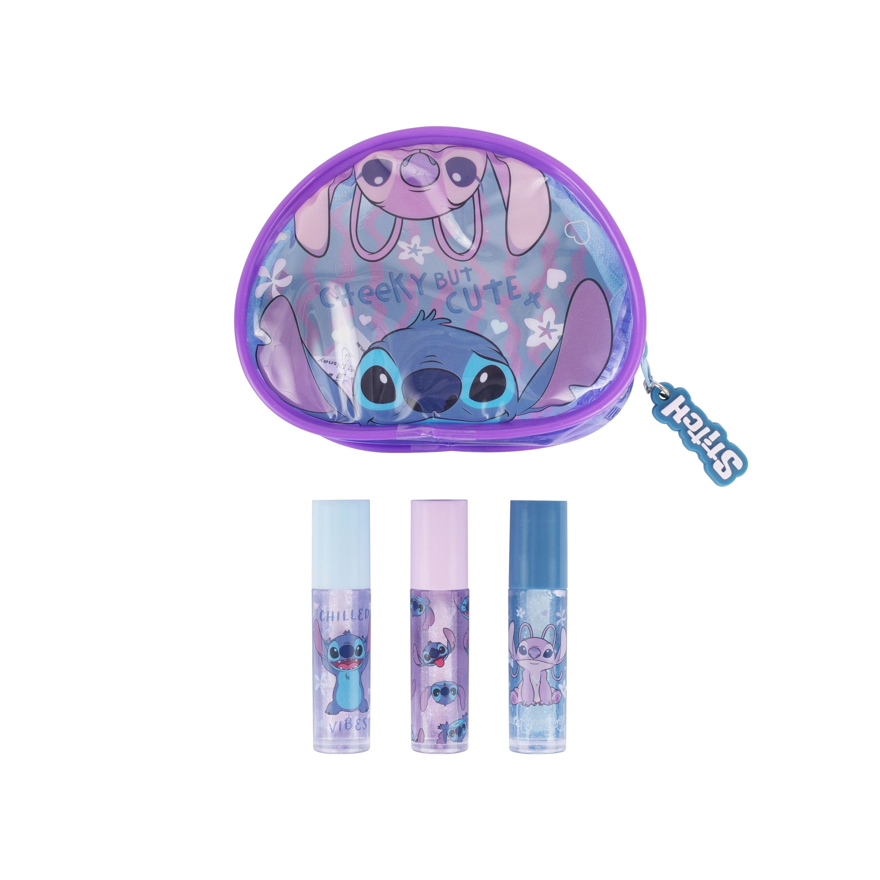 Disney Stitch Lip Gloss & Purse Set